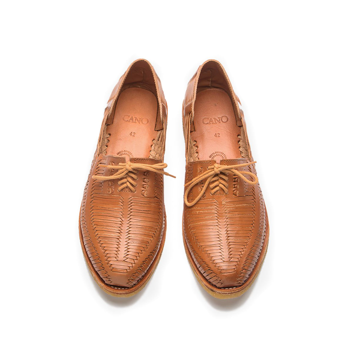 Cano Benito Huarache Natural Crepe cognac