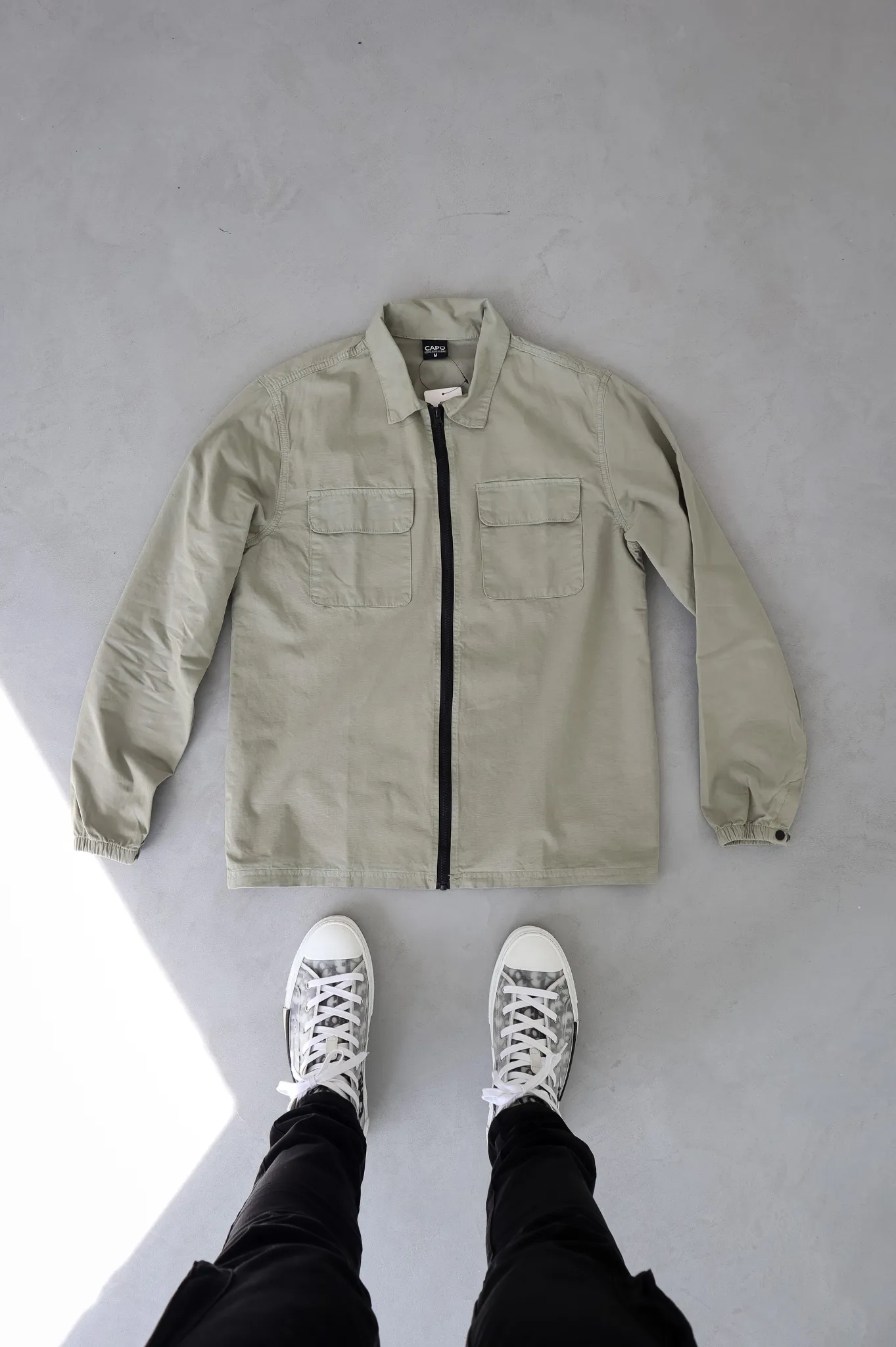 Capo DYED Cotton Cargo Jacket - Olive