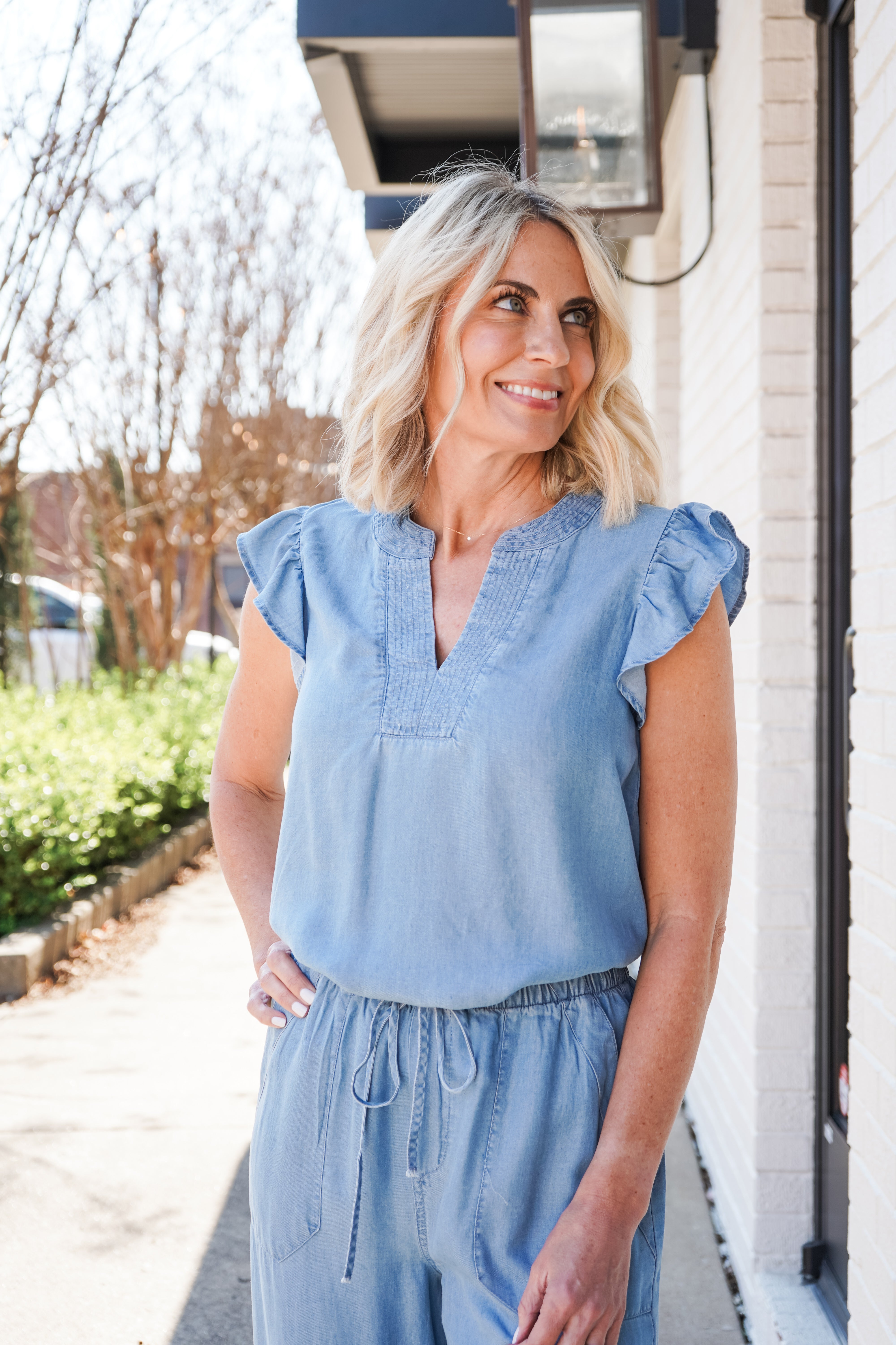 Casual Afternoon Ruffle Top