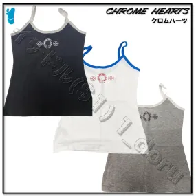 CHROME HEARTS  |Street Style Logo Tanks & Camisoles