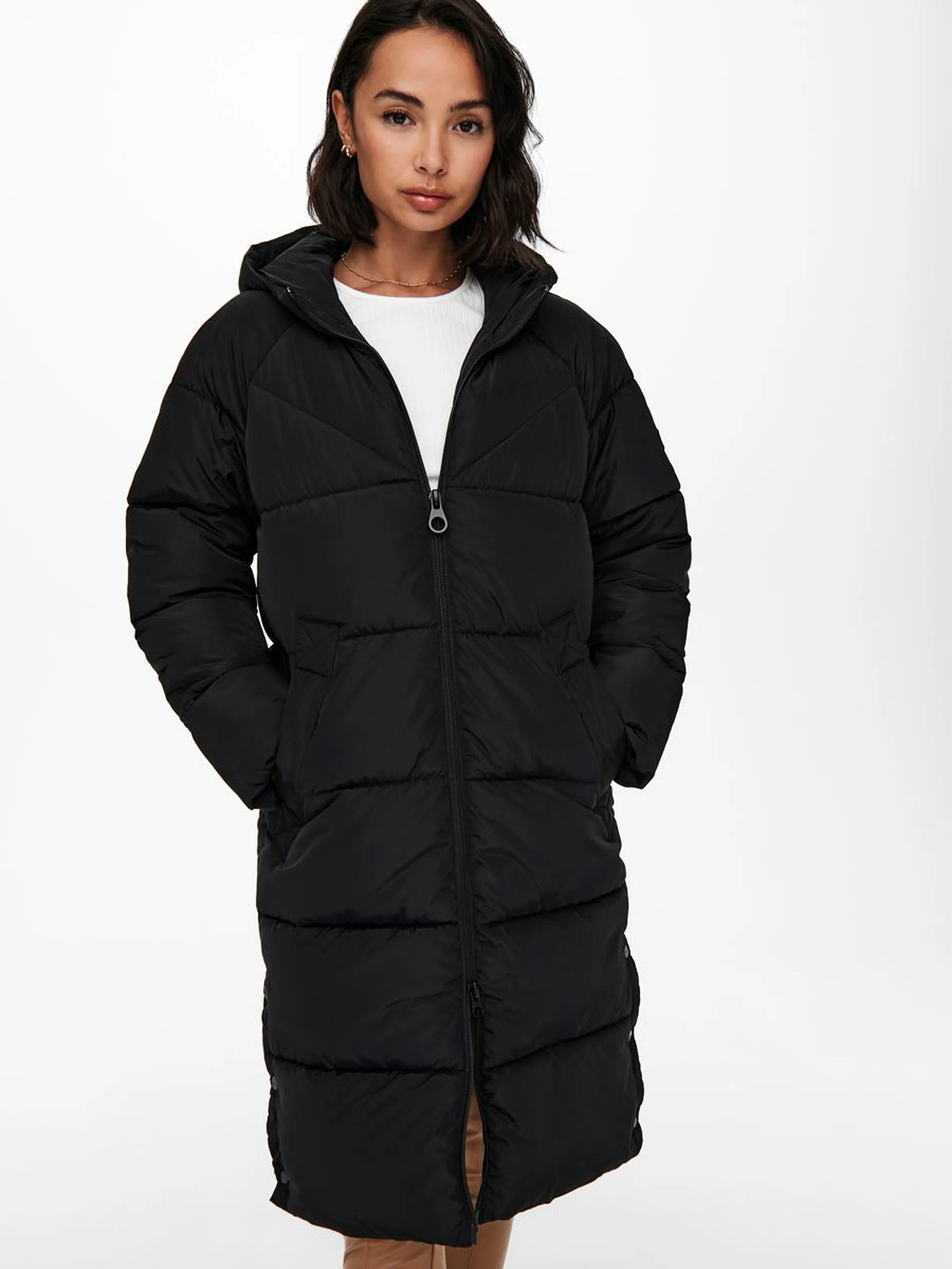 coat ONLY Amanda Long Puffer - Black - women´s