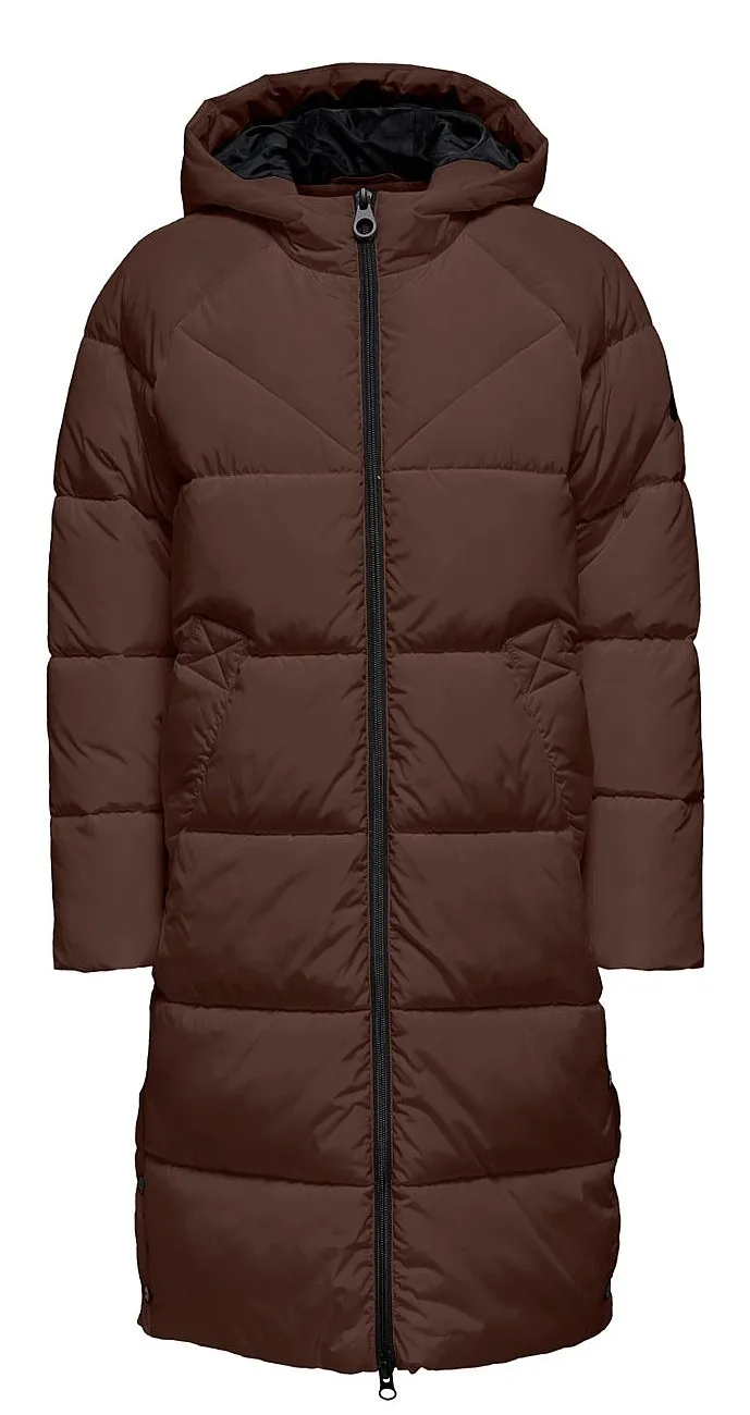 coat ONLY Amanda Long Puffer - Chestnut - women´s