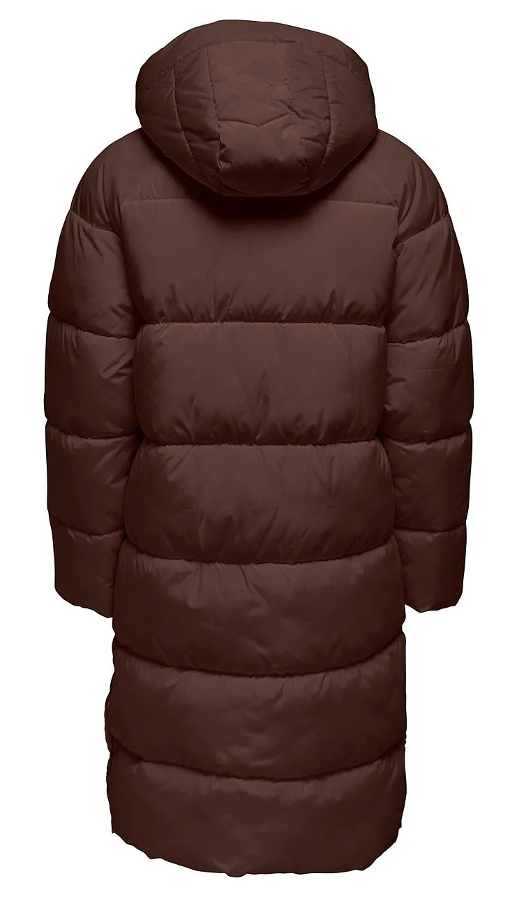 coat ONLY Amanda Long Puffer - Chestnut - women´s