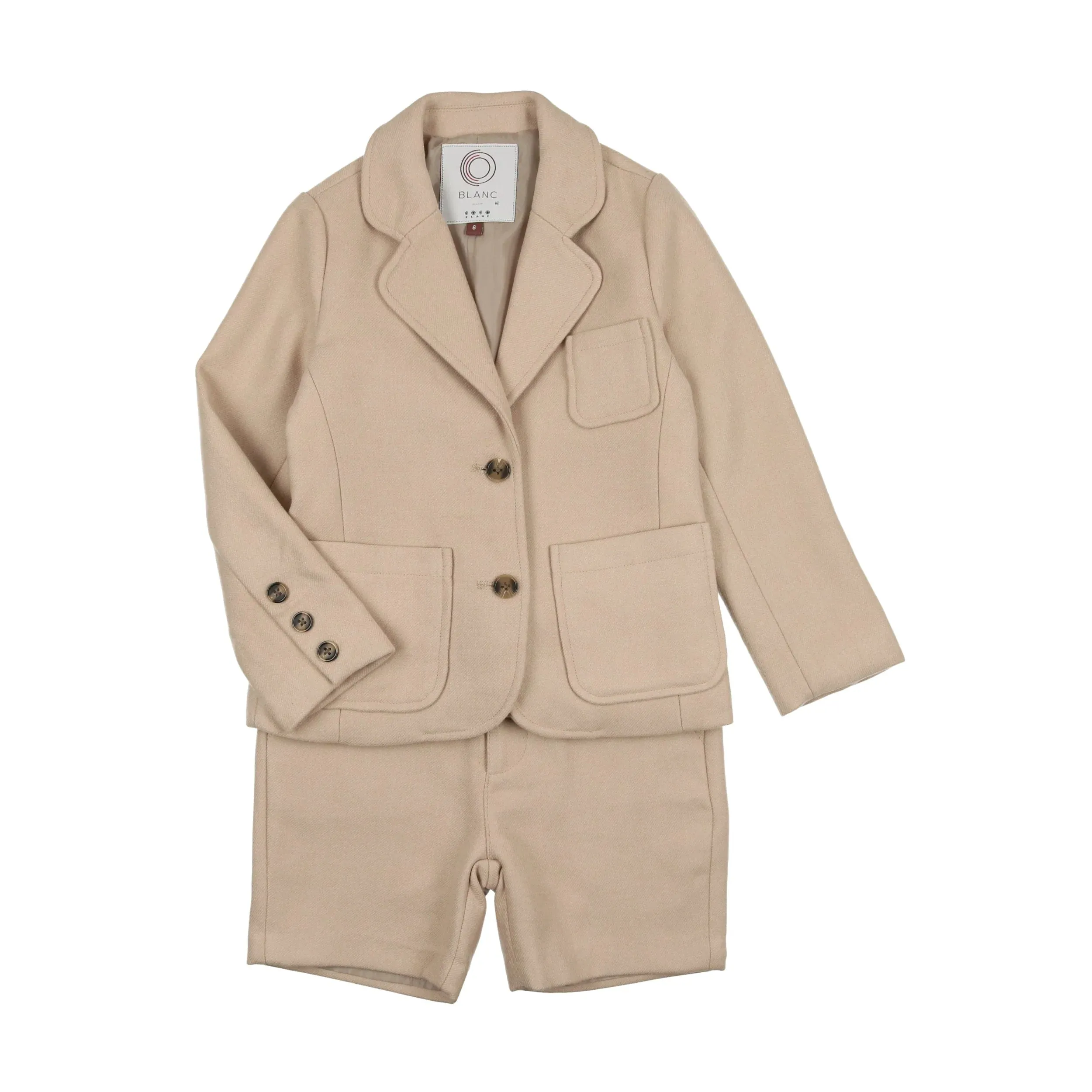 Coco Blanc Wool Jacket & Shorts Suit