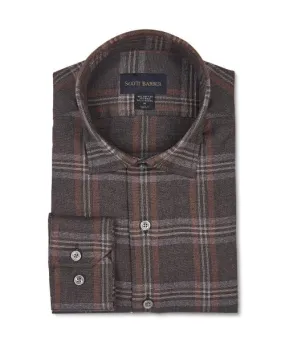 COTTON/VISOSE BOLD FLANNEL, COFFEE