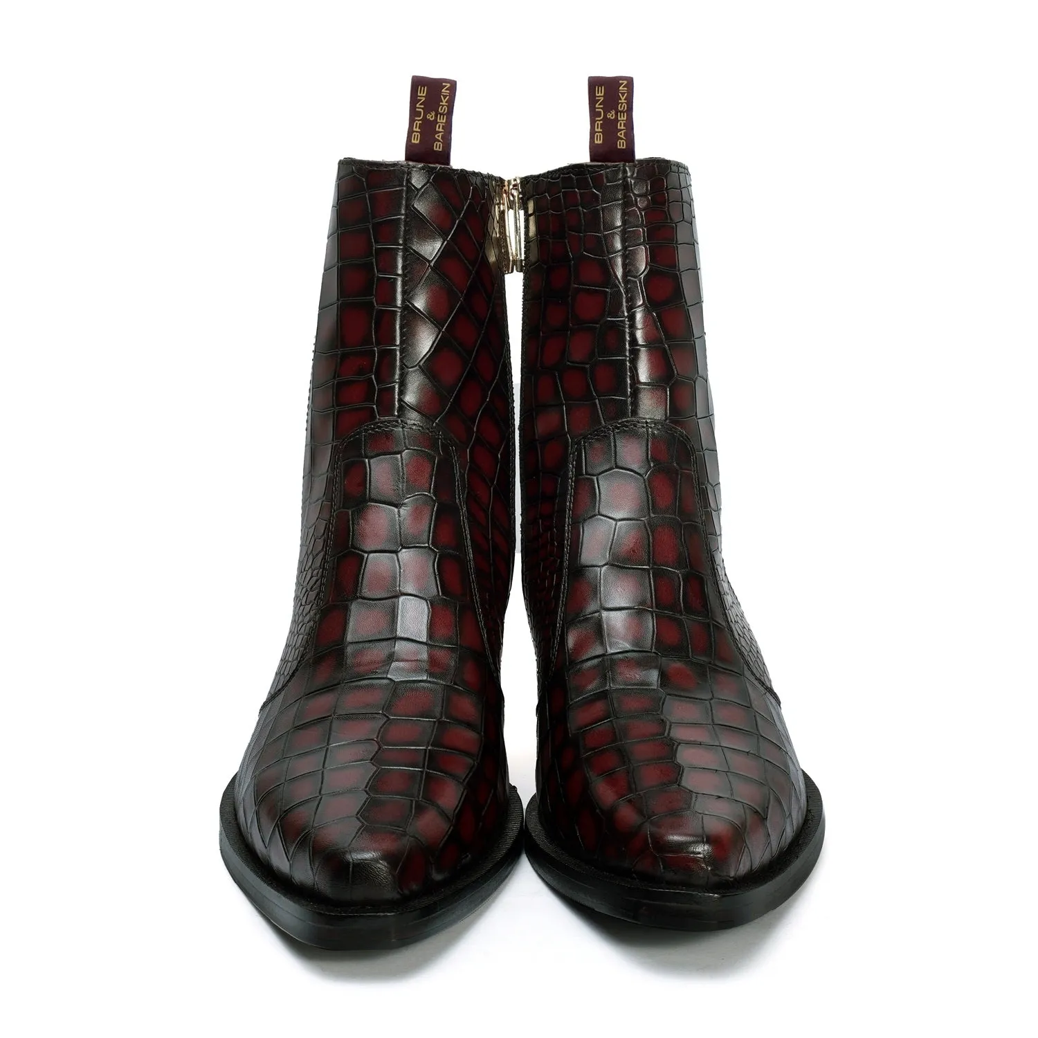 Cowboy Smokey Wine Chelsea Boot