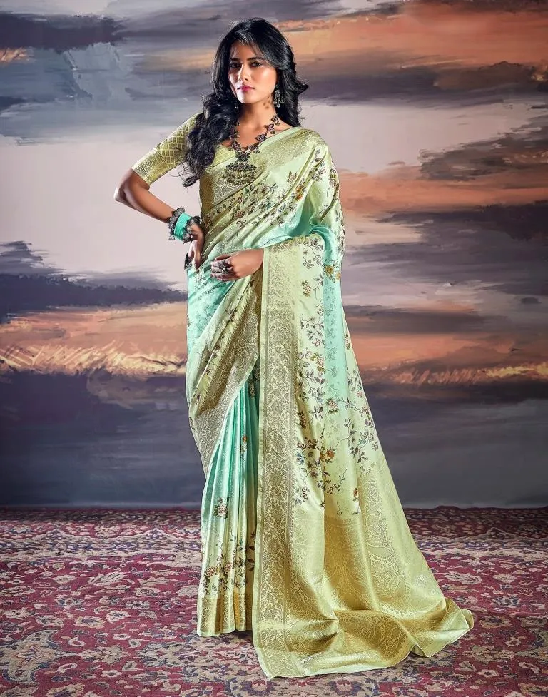 Cream Silk Woven Sarees