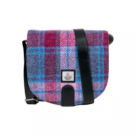 Cross Body Bag - Pastel Pink Harris Tweed