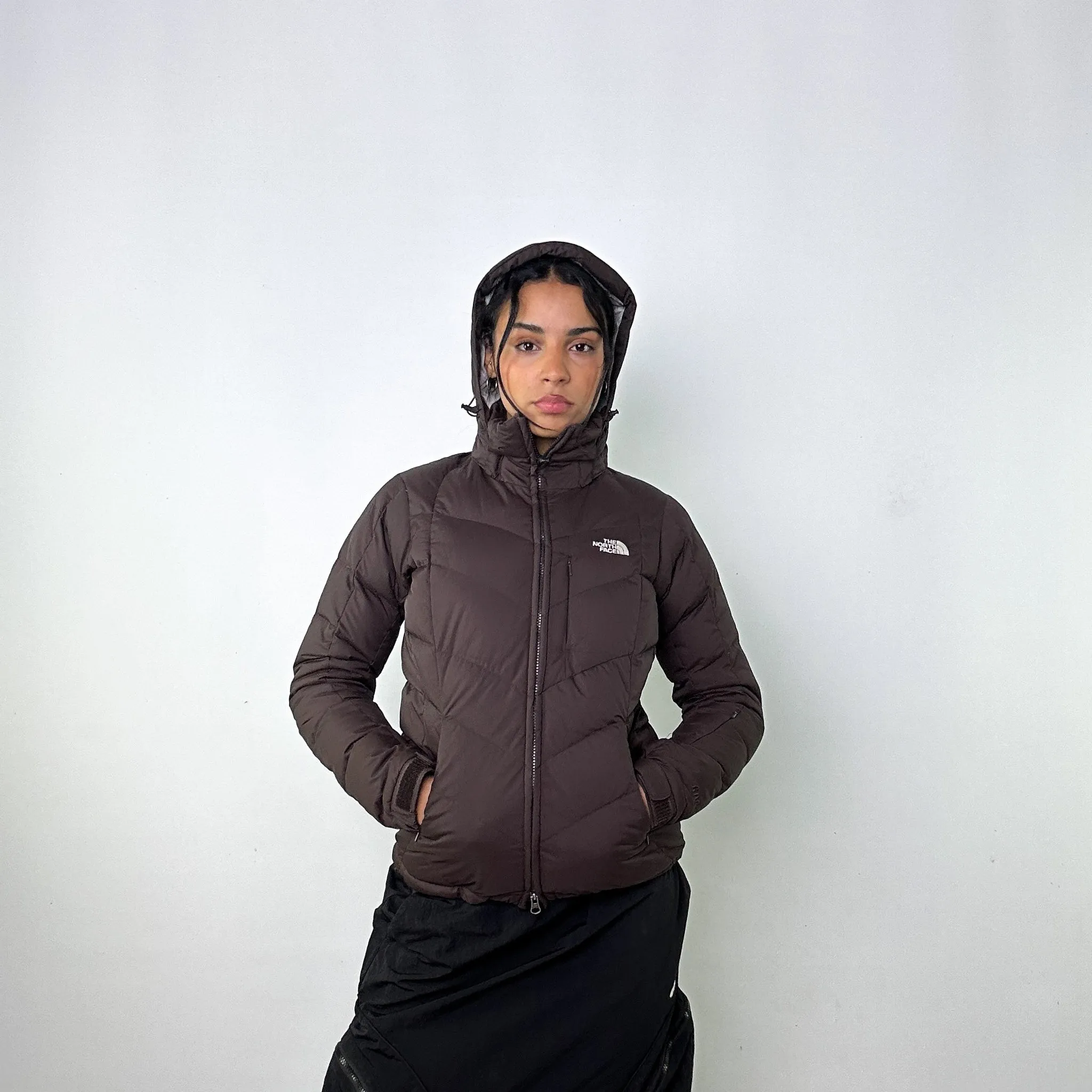 Dark Brown y2ks The North Face 600 Series Puffer Jacket Coat (S)