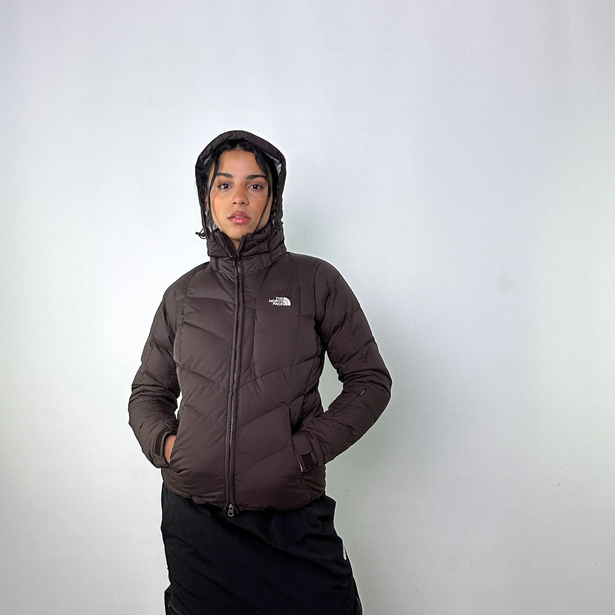 Dark Brown y2ks The North Face 600 Series Puffer Jacket Coat (S)