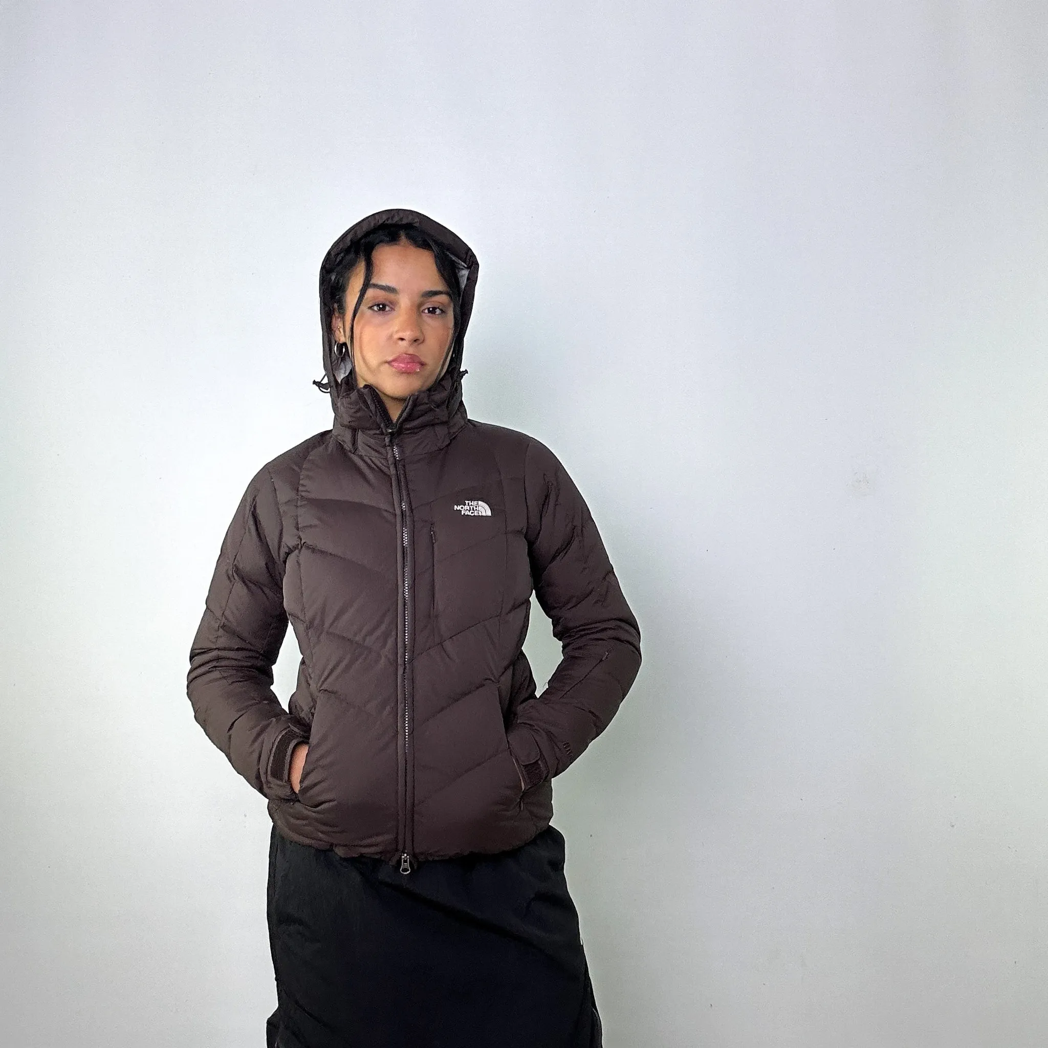 Dark Brown y2ks The North Face 600 Series Puffer Jacket Coat (S)