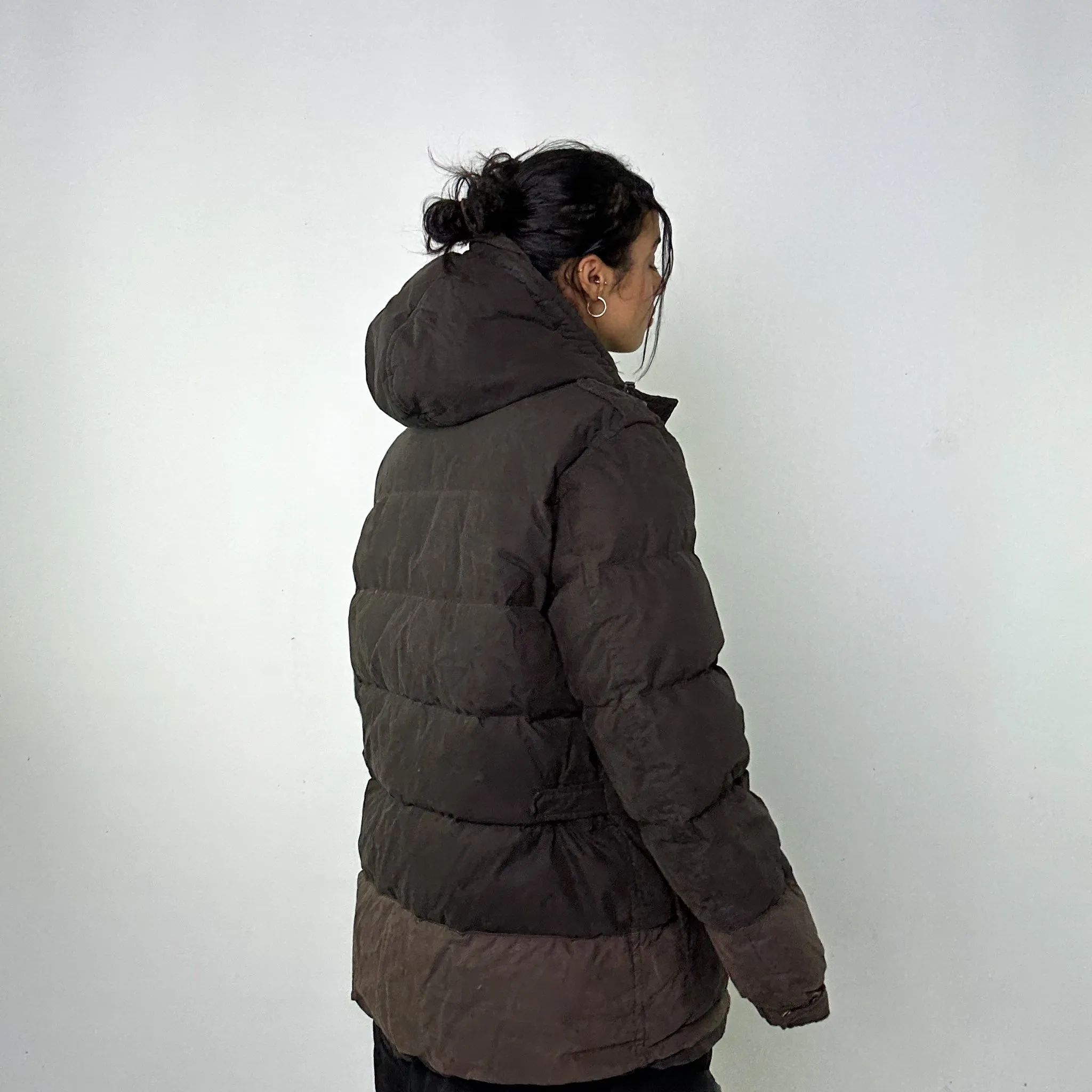 Dark Grey 90s Napapijri Heavyweight Puffer Jacket Coat (XL)