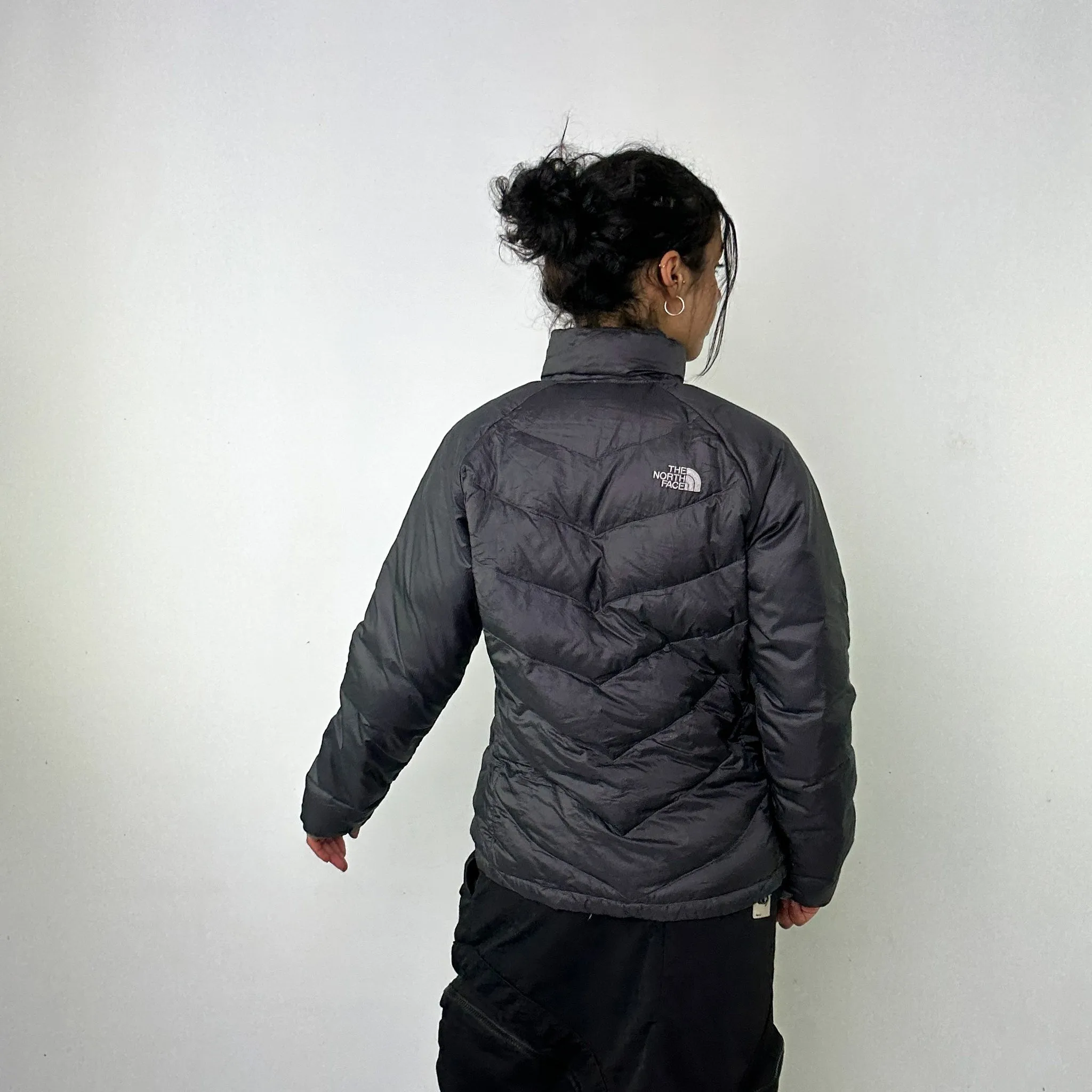 Dark Grey 90s The North Face 550 Series Puffer Jacket Coat (L)