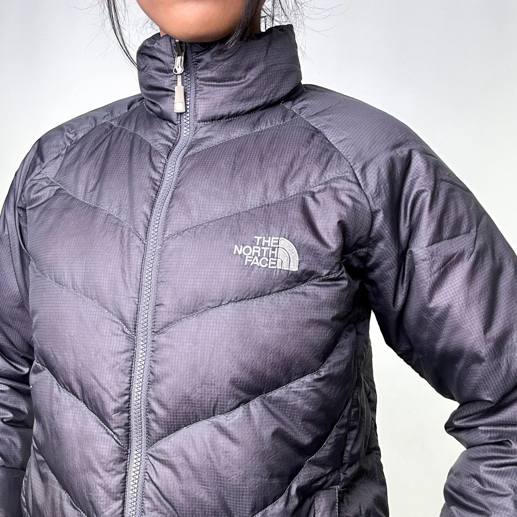 Dark Grey 90s The North Face 550 Series Puffer Jacket Coat (L)