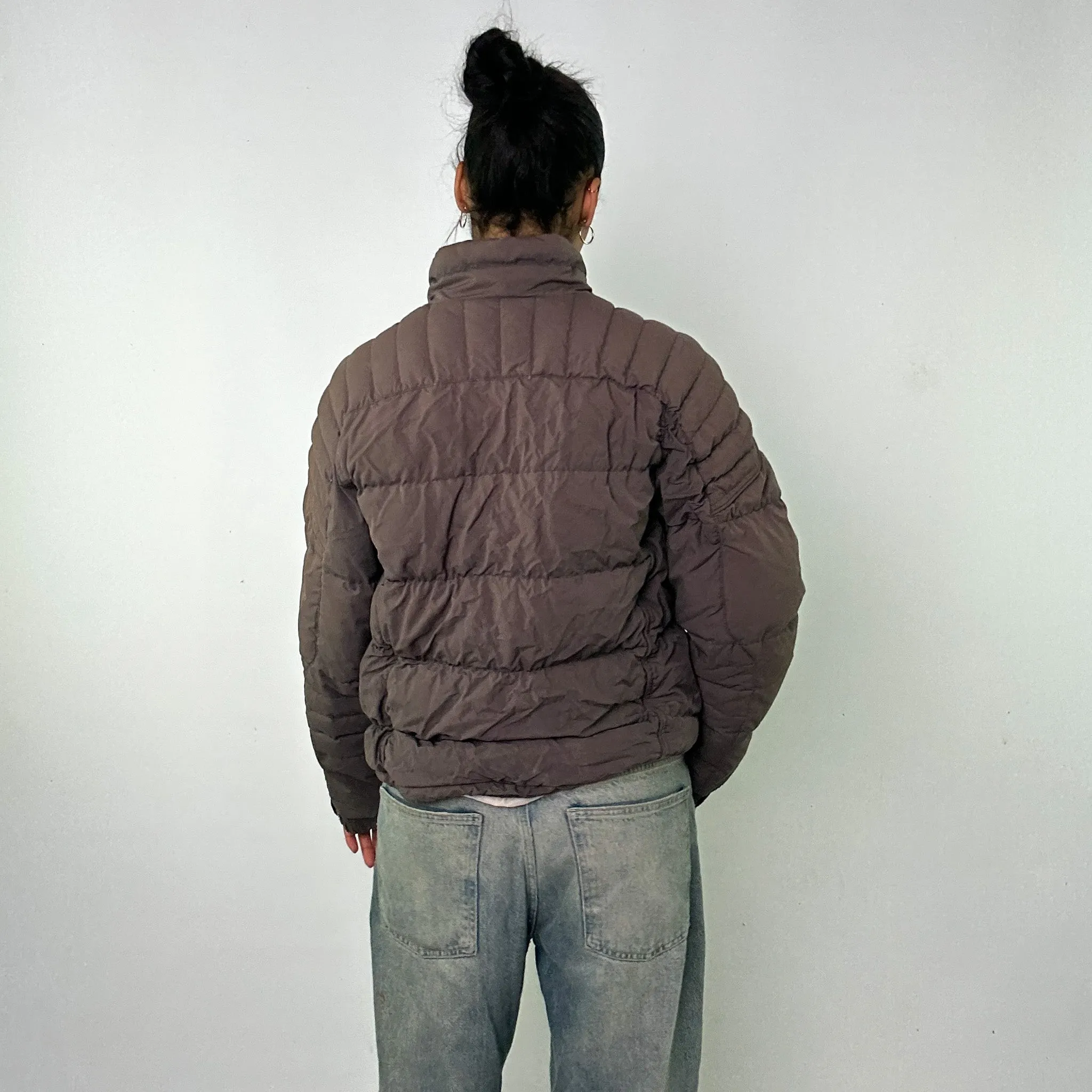 Dark Grey y2ks NIKE Puffer Jacket Coat (S)