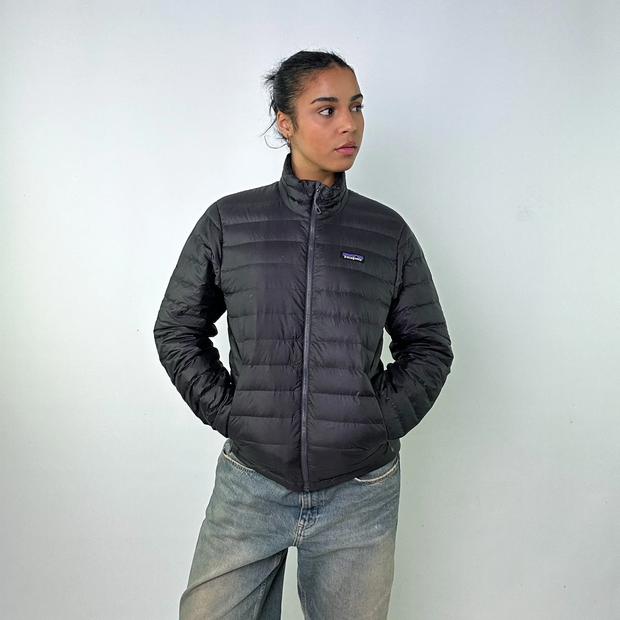 Dark Grey y2ks Patagonia Puffer Jacket Coat (S)