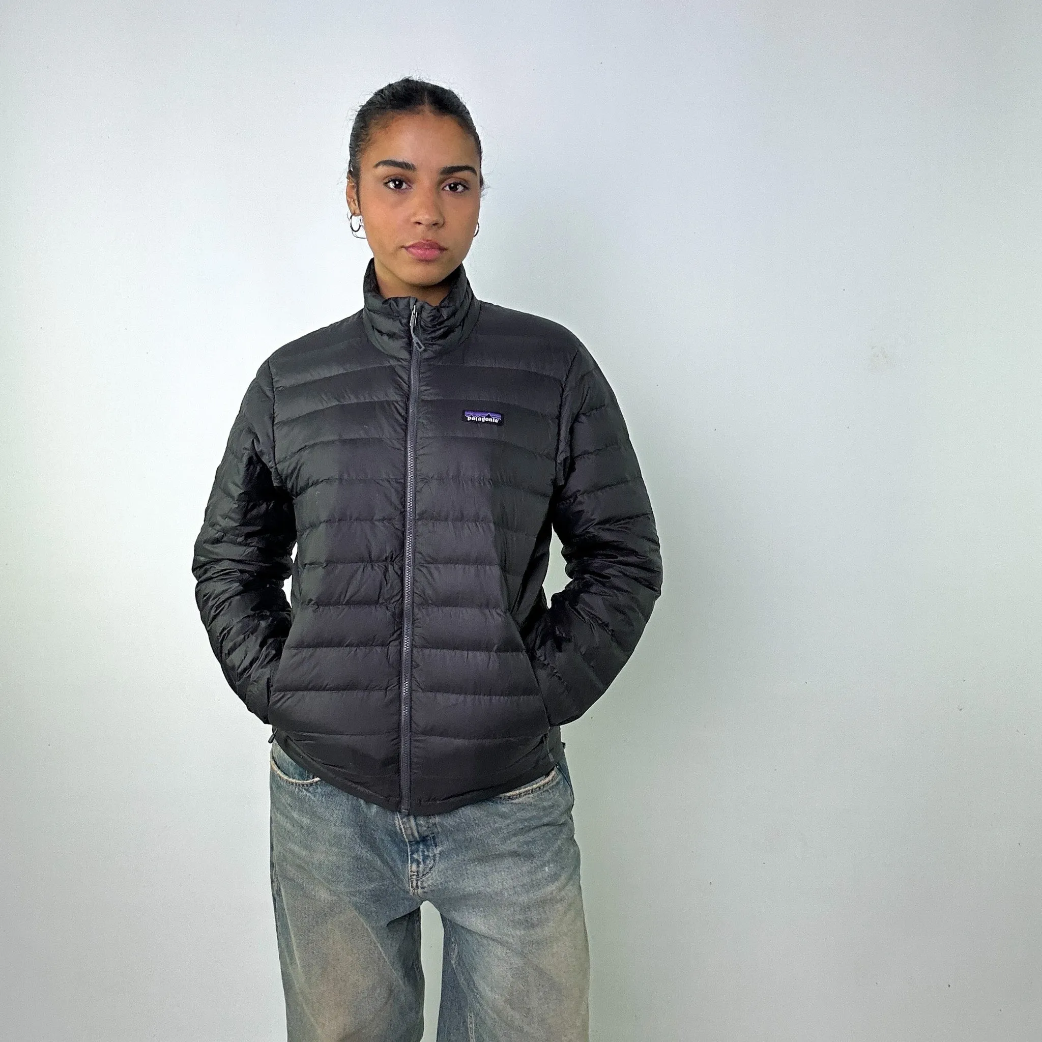 Dark Grey y2ks Patagonia Puffer Jacket Coat (S)