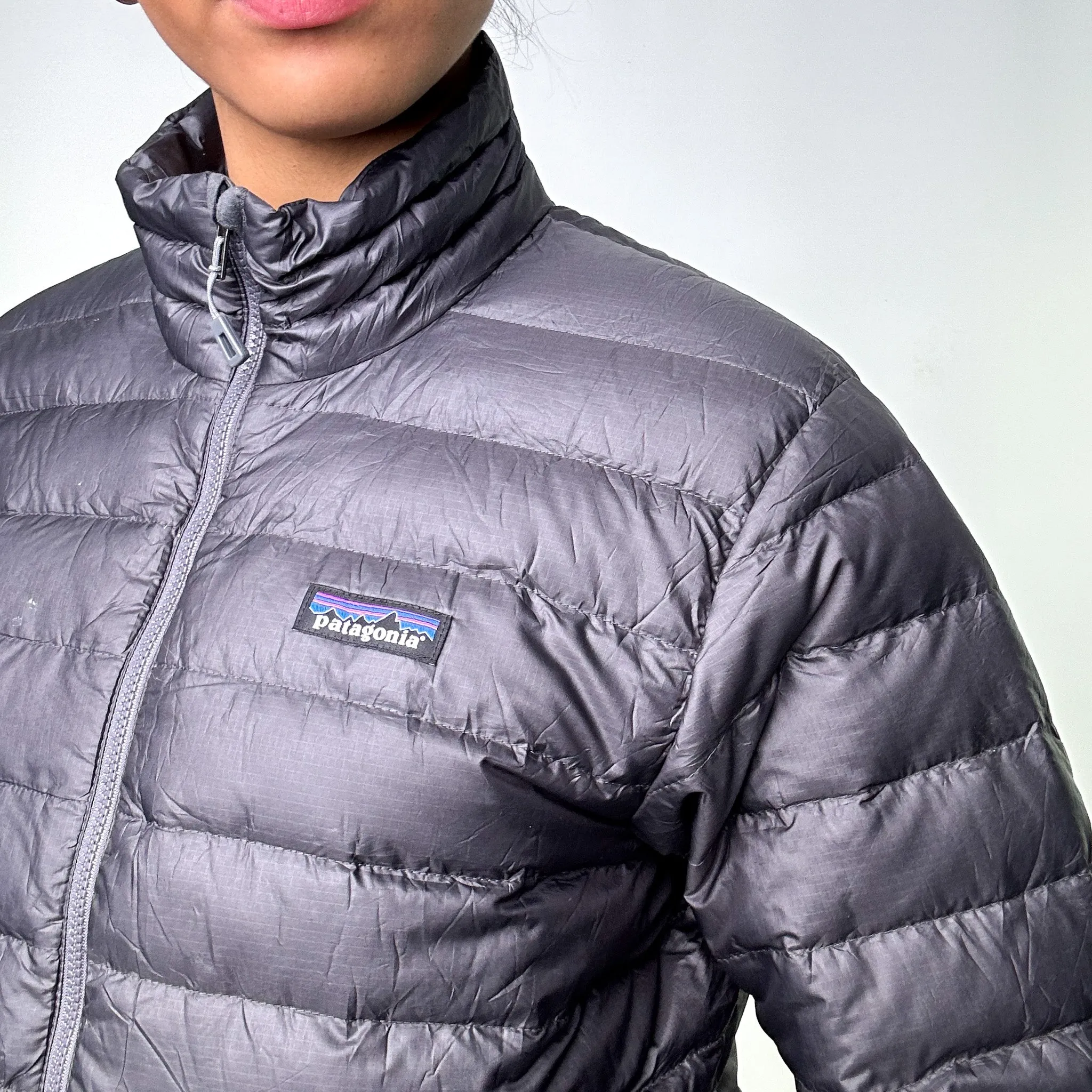 Dark Grey y2ks Patagonia Puffer Jacket Coat (S)