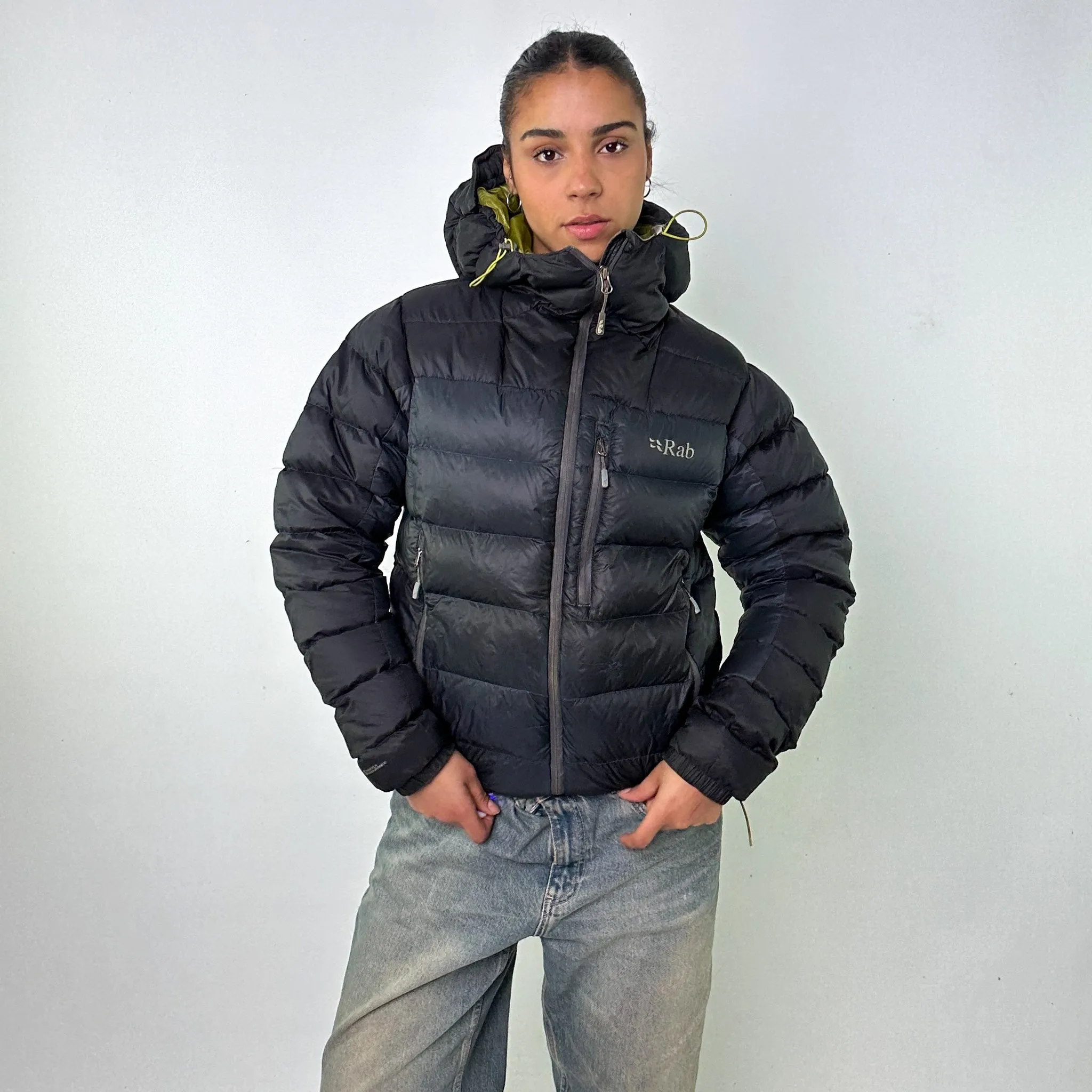 Dark Grey y2ks Rab Infinity Endurance Puffer Jacket Coat (M)