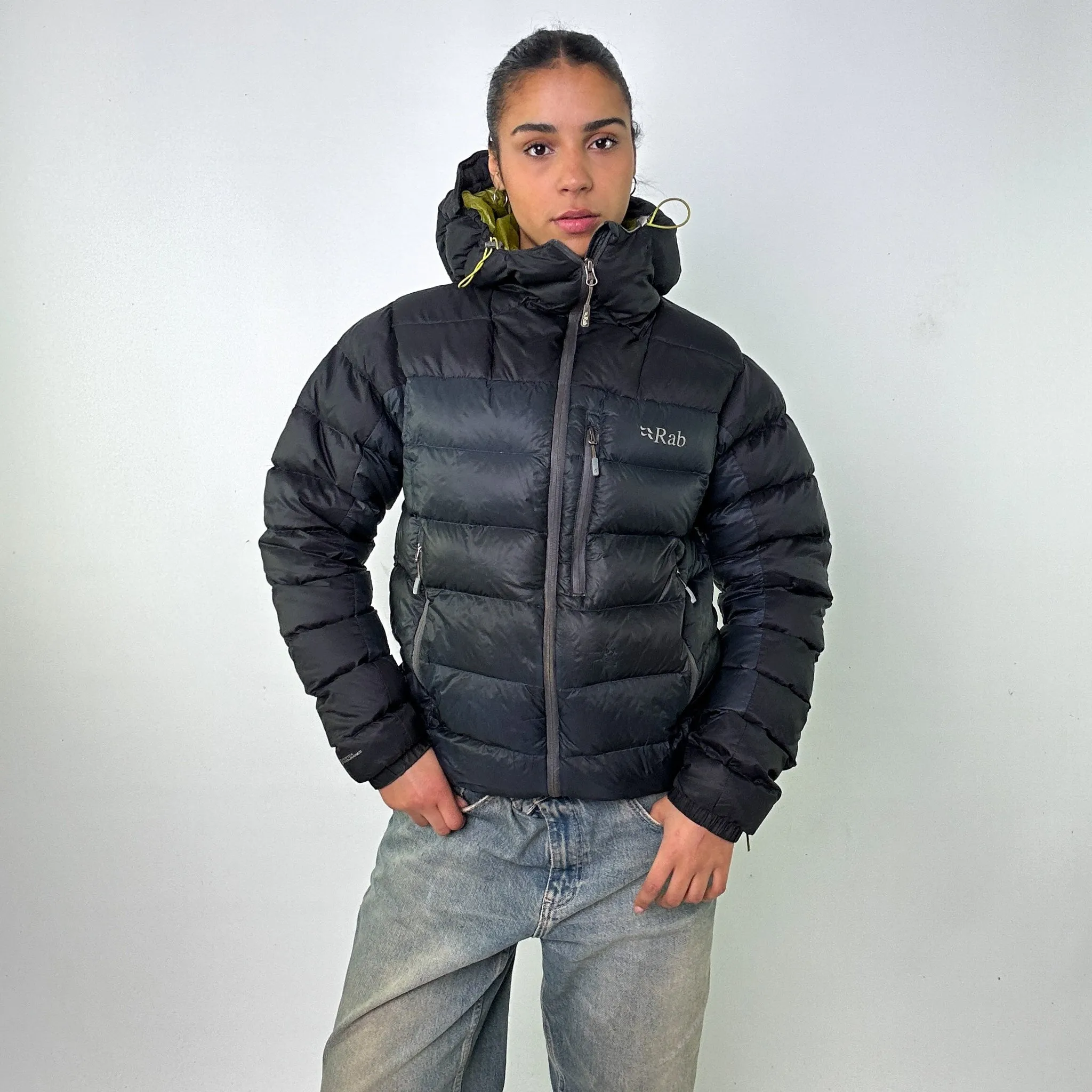 Dark Grey y2ks Rab Infinity Endurance Puffer Jacket Coat (M)