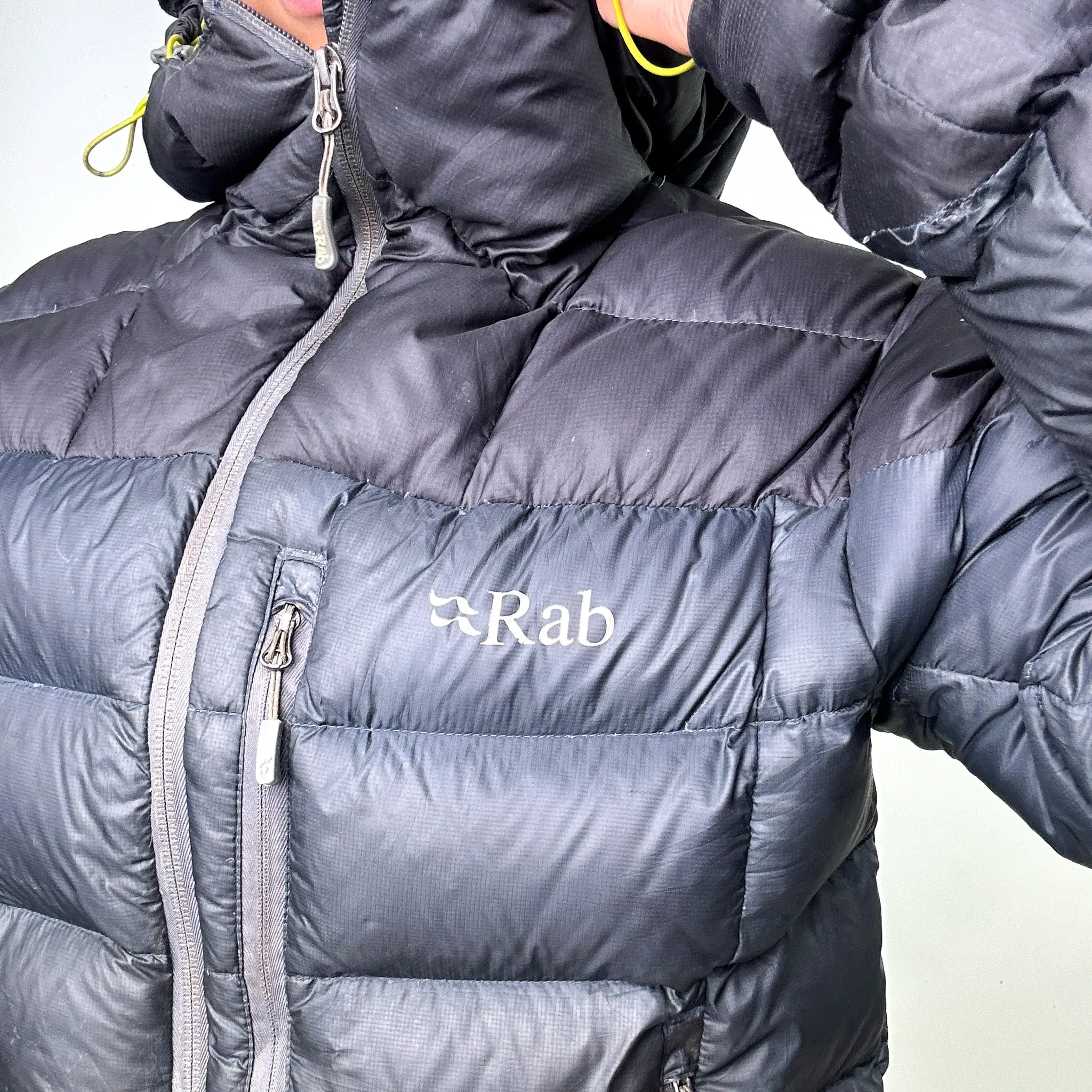 Dark Grey y2ks Rab Infinity Endurance Puffer Jacket Coat (M)