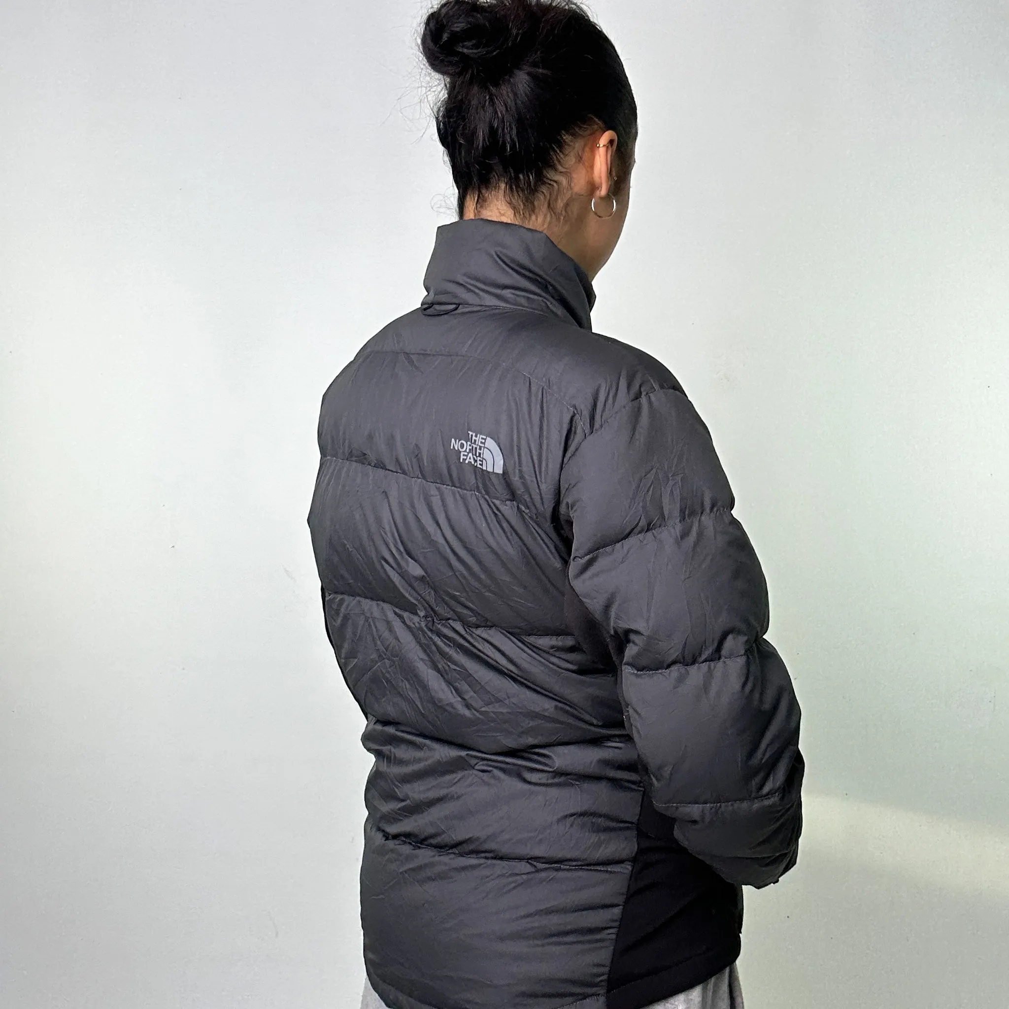 Dark Grey y2ks The North Face 550 Series Puffer Jacket Coat (M)