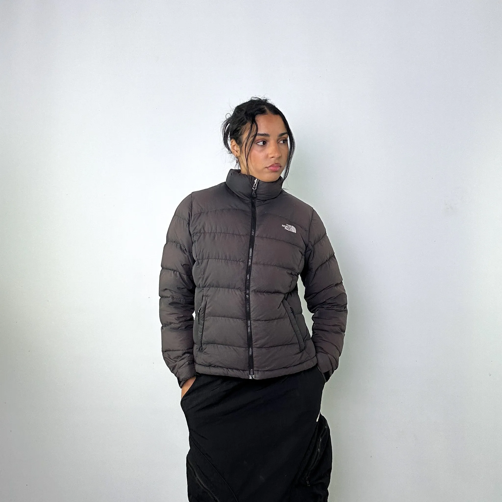 Dark Grey y2ks The North Face 700 Series Puffer Jacket Coat (M)