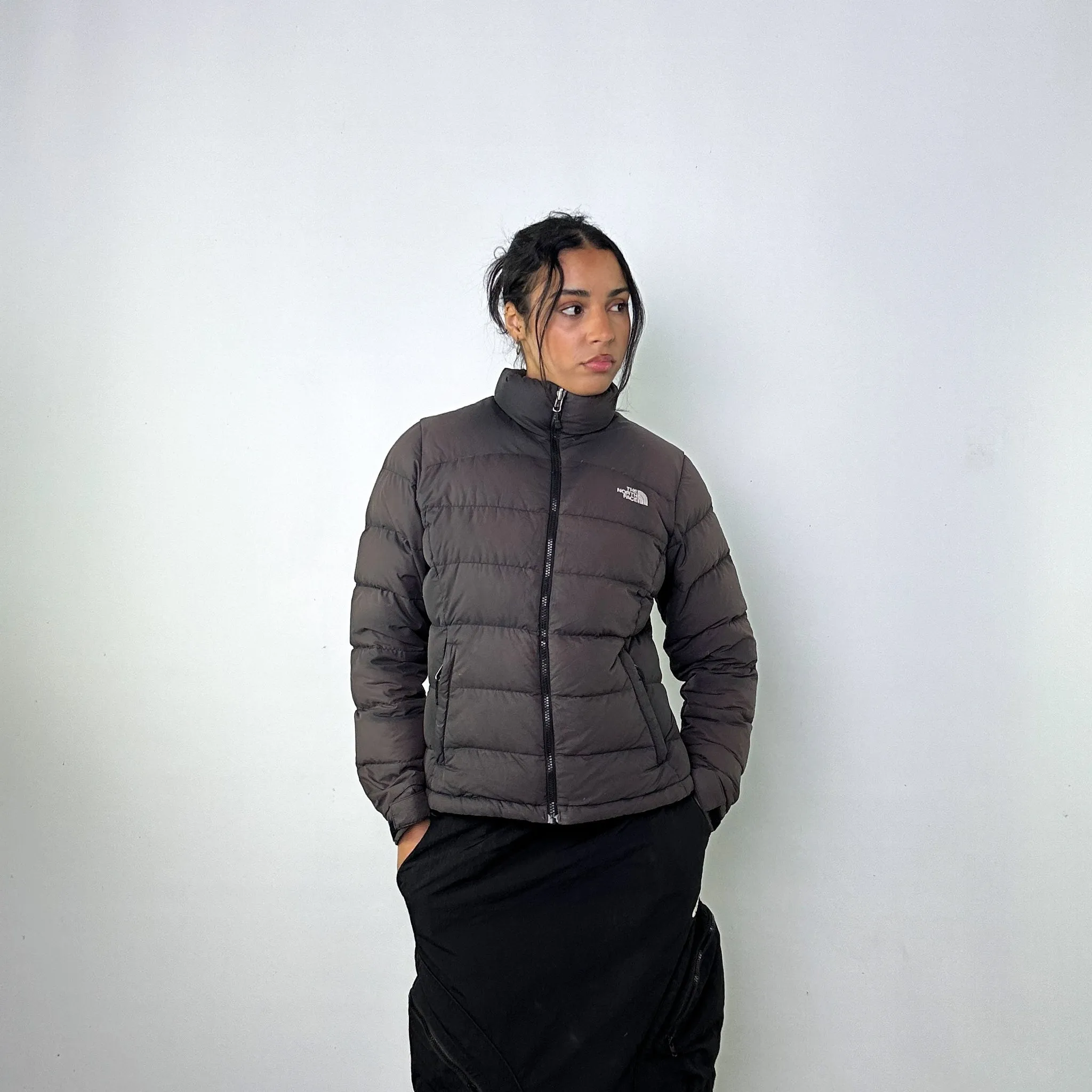 Dark Grey y2ks The North Face 700 Series Puffer Jacket Coat (M)