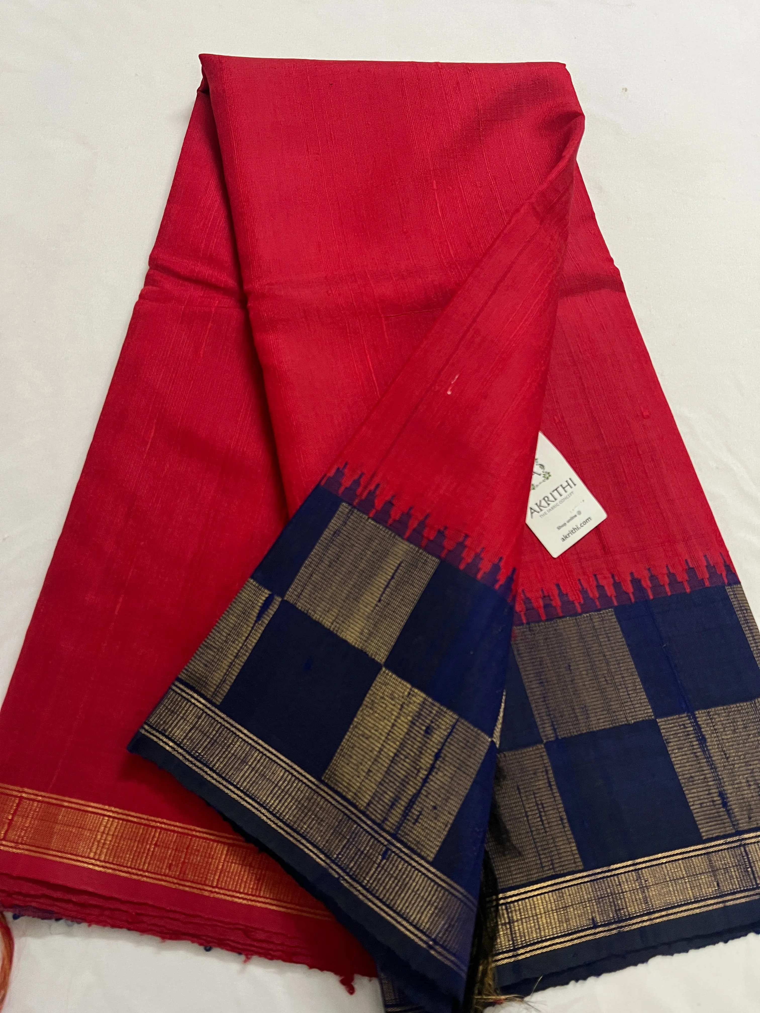 Dupion silk saree