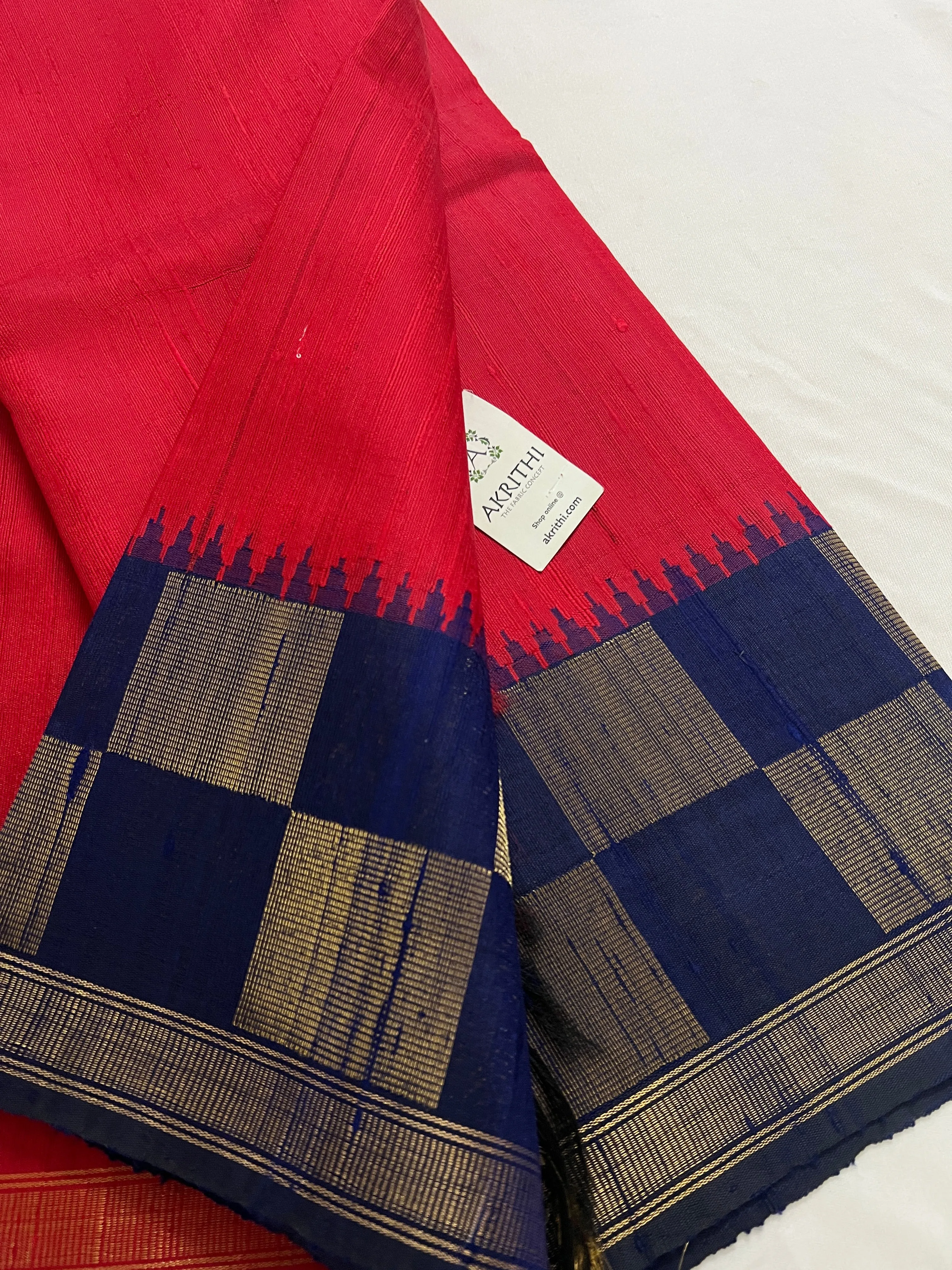 Dupion silk saree