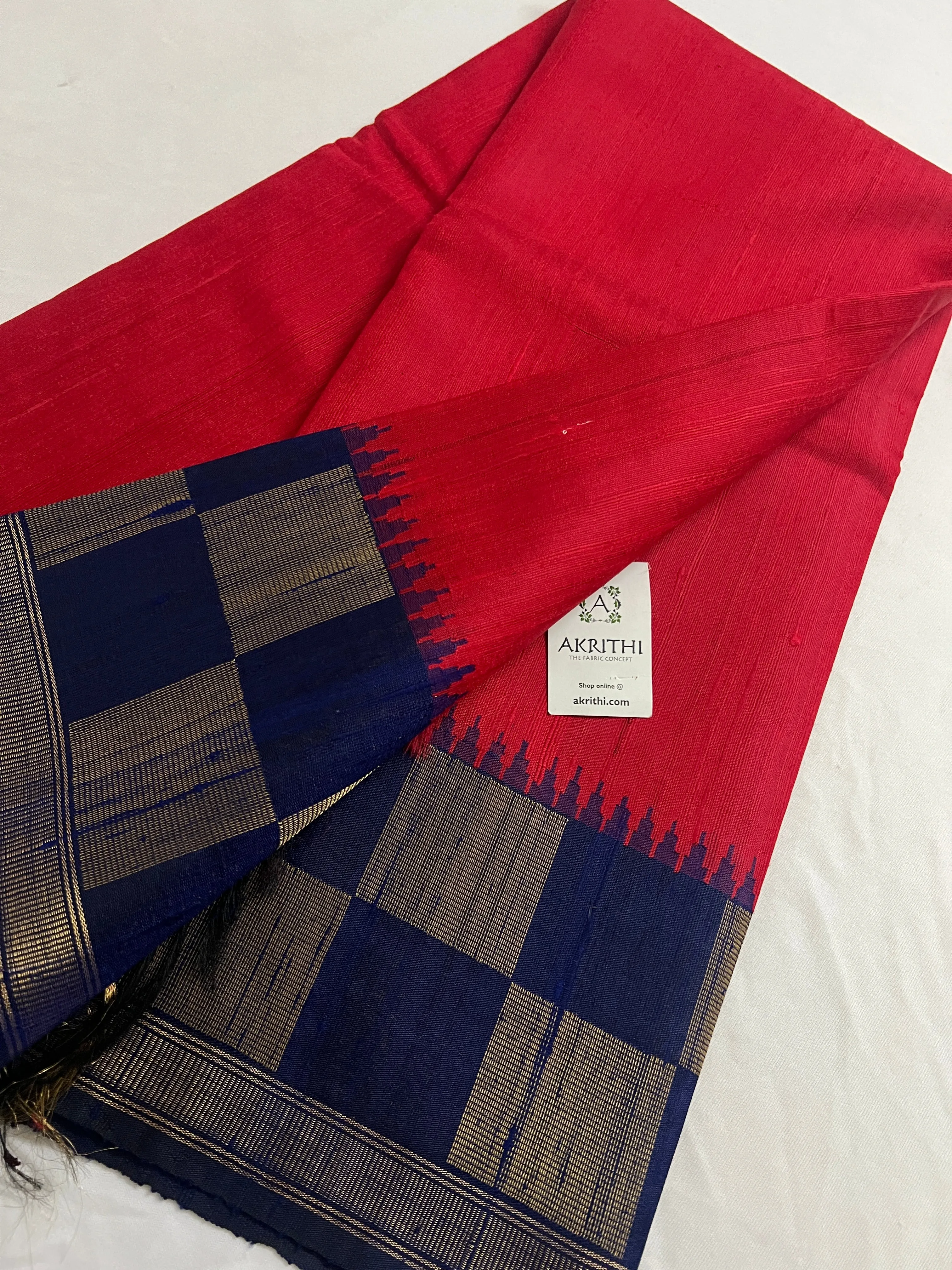 Dupion silk saree