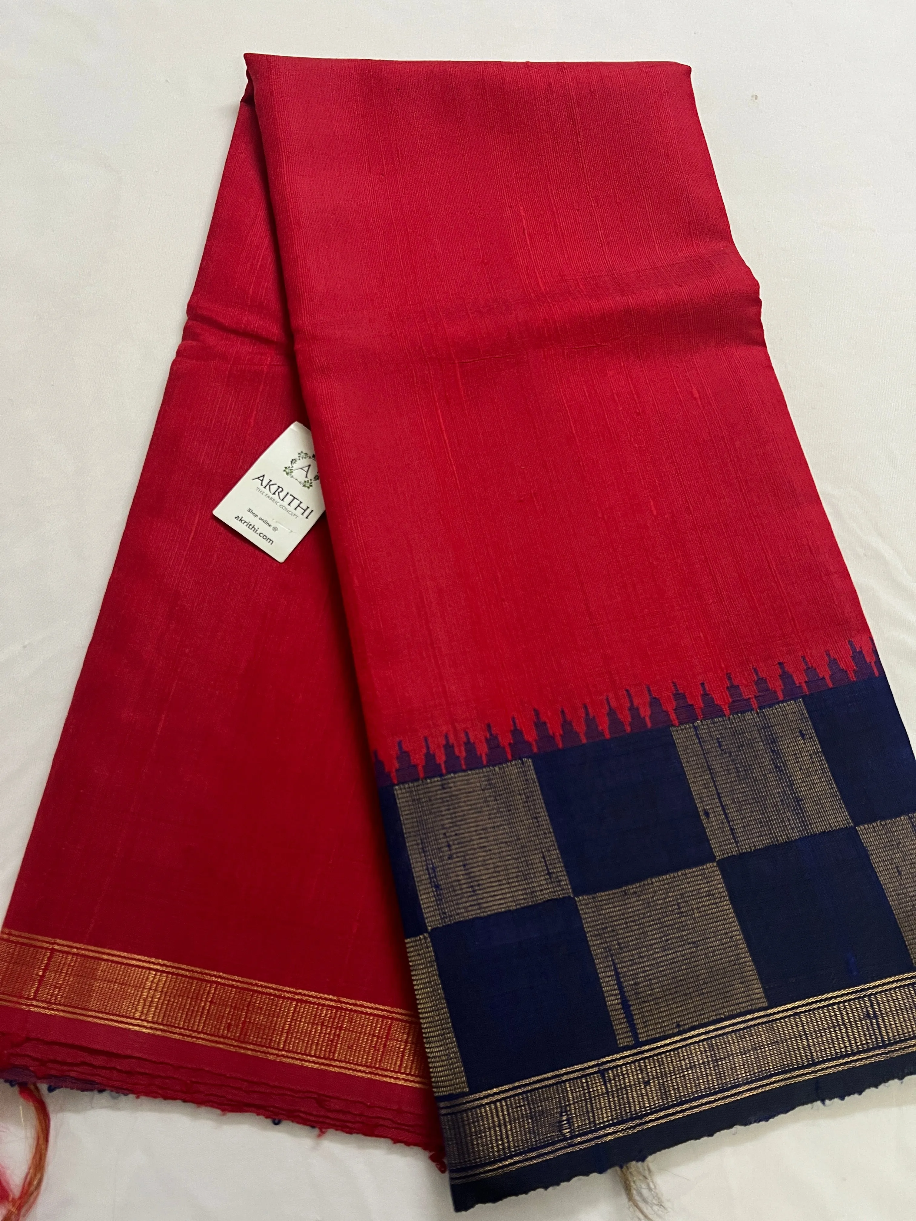 Dupion silk saree