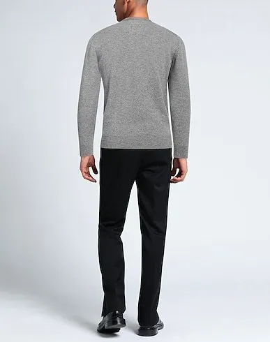 Ermenegildo Zegna  |Crew Neck Cashmere Long Sleeves Plain Oversized Luxury