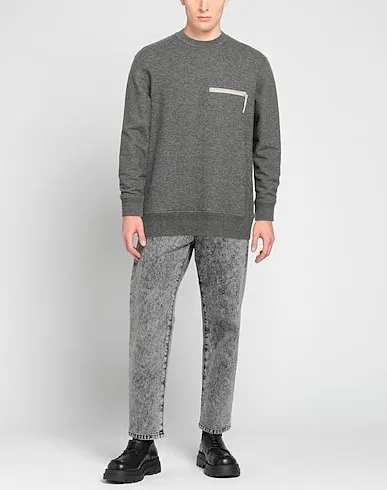 Ermenegildo Zegna  |Crew Neck Long Sleeves Plain Oversized Luxury Sweatshirts