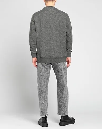 Ermenegildo Zegna  |Crew Neck Long Sleeves Plain Oversized Luxury Sweatshirts