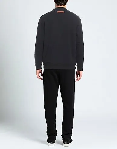 Ermenegildo Zegna  |Long Sleeves Plain Cotton Oversized Luxury Sweatshirts