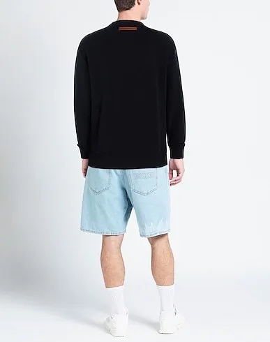 Ermenegildo Zegna  |Long Sleeves Plain Cotton Oversized Luxury Sweatshirts