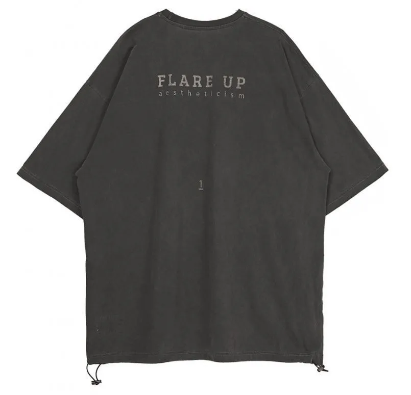 FLARE UP  |Crew Neck Unisex Street Style Plain Cotton Short Sleeves