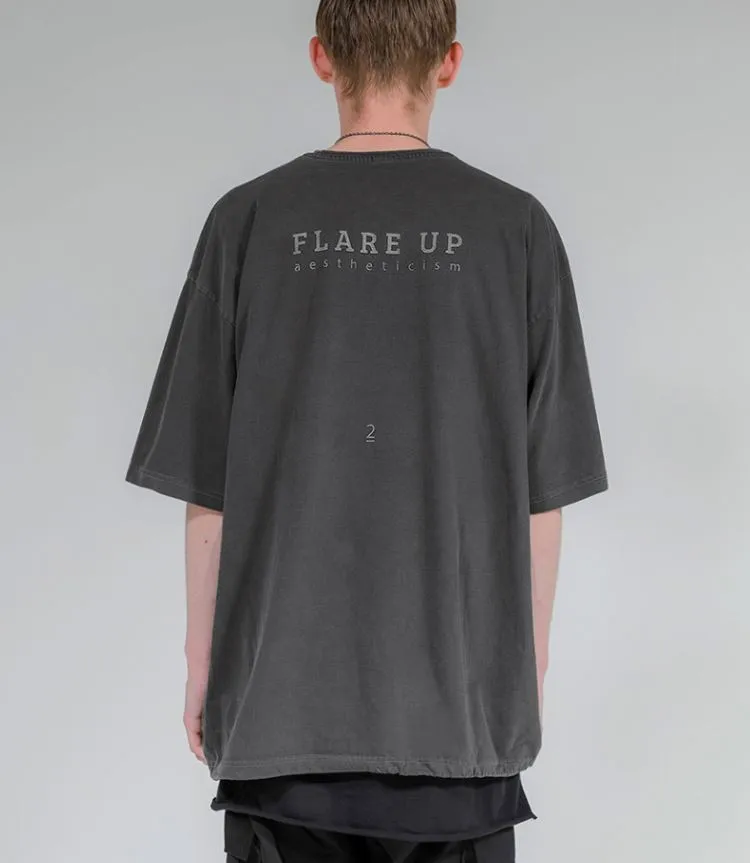 FLARE UP  |Crew Neck Unisex Street Style Plain Cotton Short Sleeves