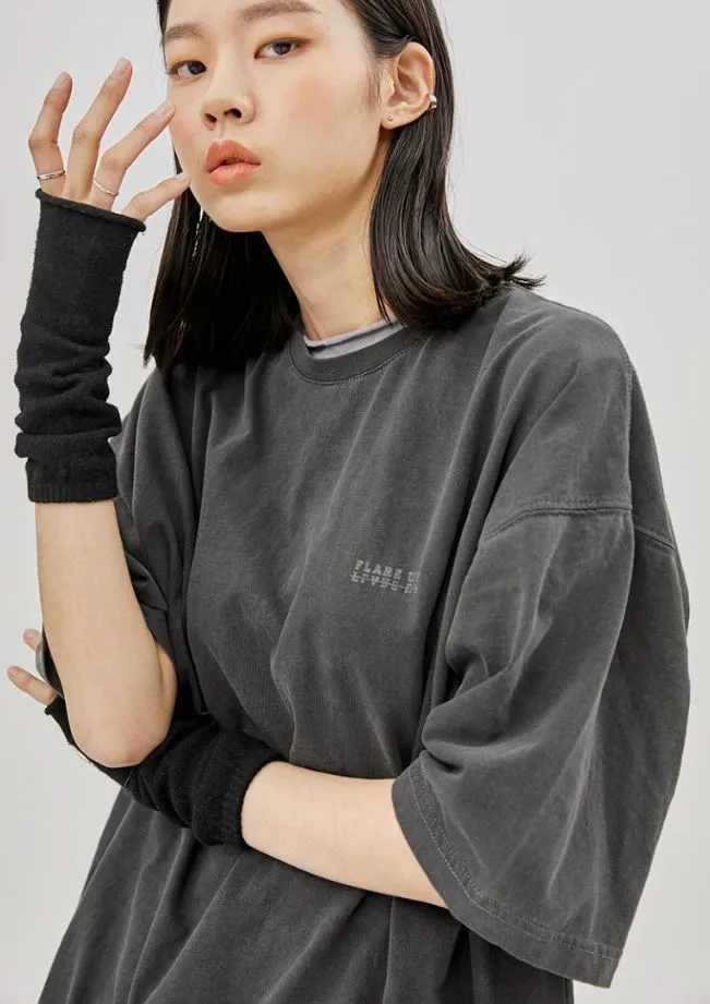 FLARE UP  |Crew Neck Unisex Street Style Plain Cotton Short Sleeves