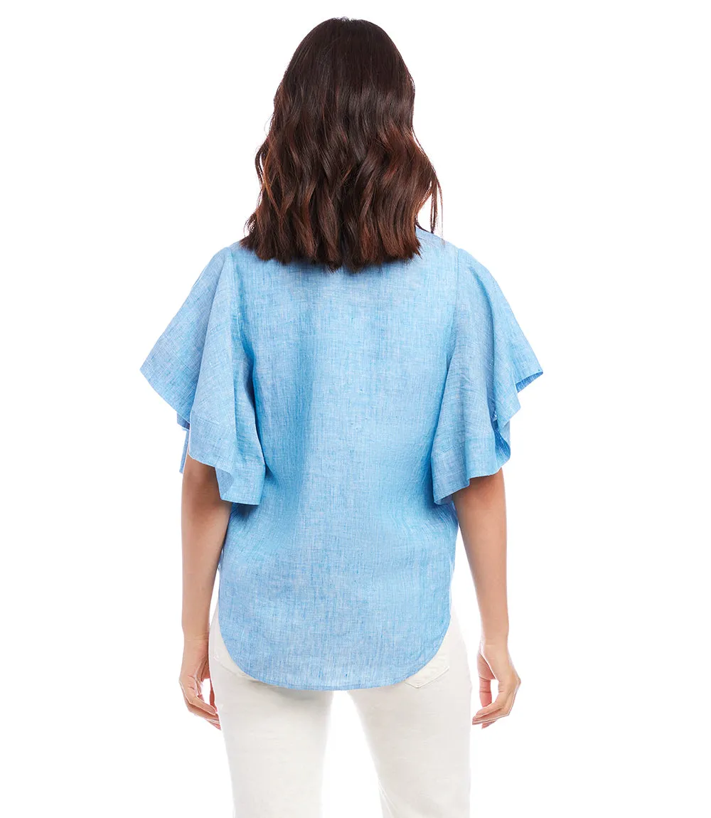 Flutter Sleeve Top