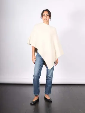 Fold Poncho - Ecru