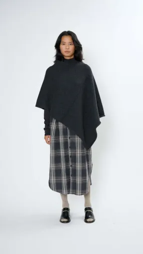 Fold Poncho - Ink