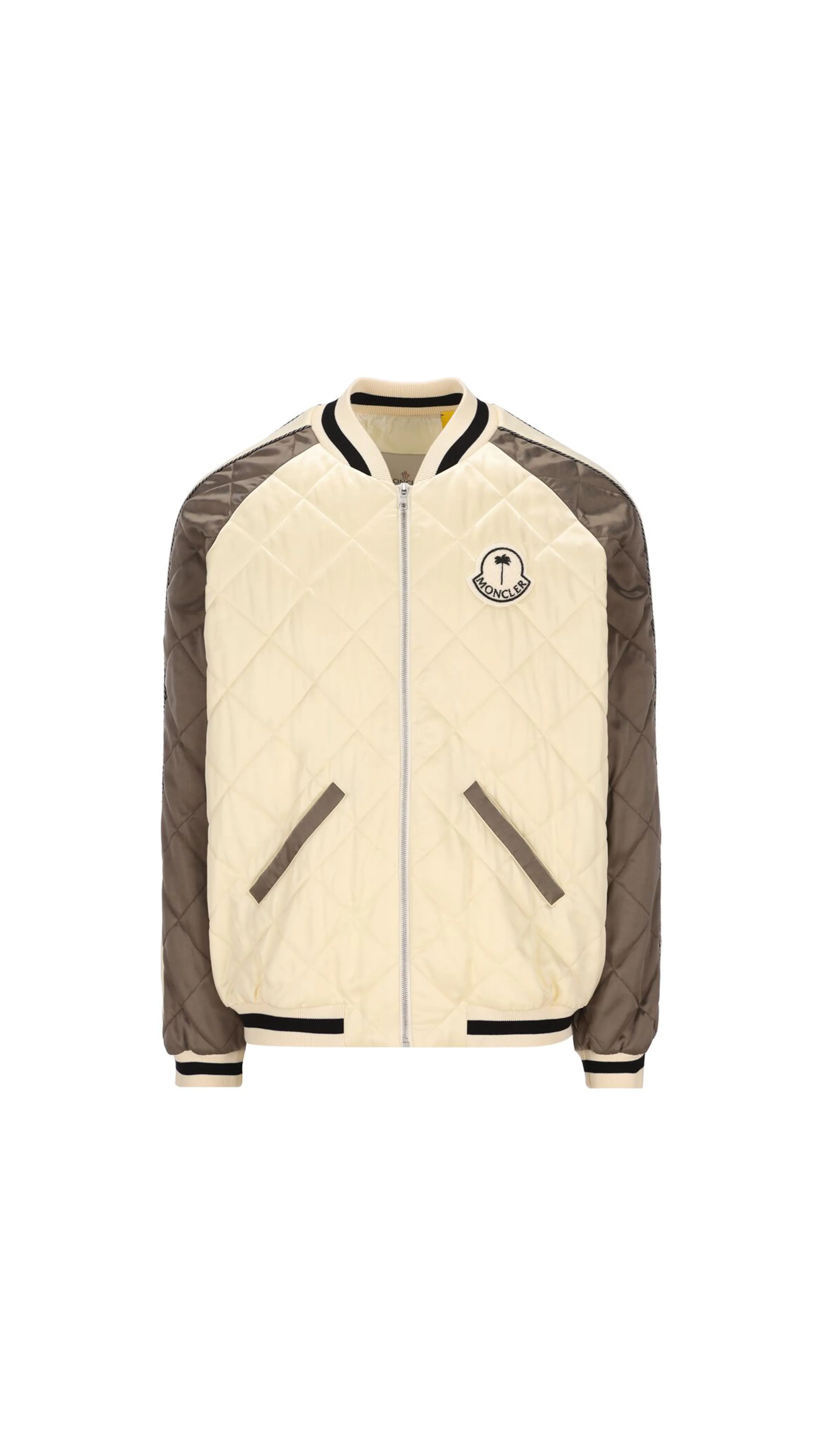 Gosper Down Varsity Jacket - Brown/White