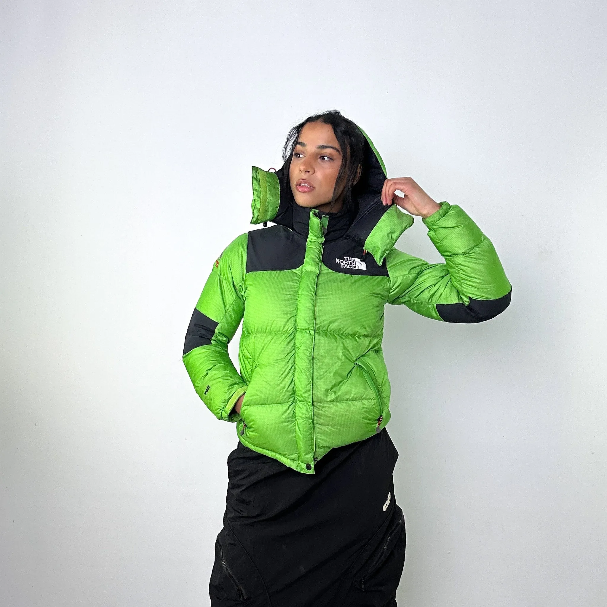 Green 90s The North Face 700 Summit Series Baltoro Puffer Jacket Coat (M)