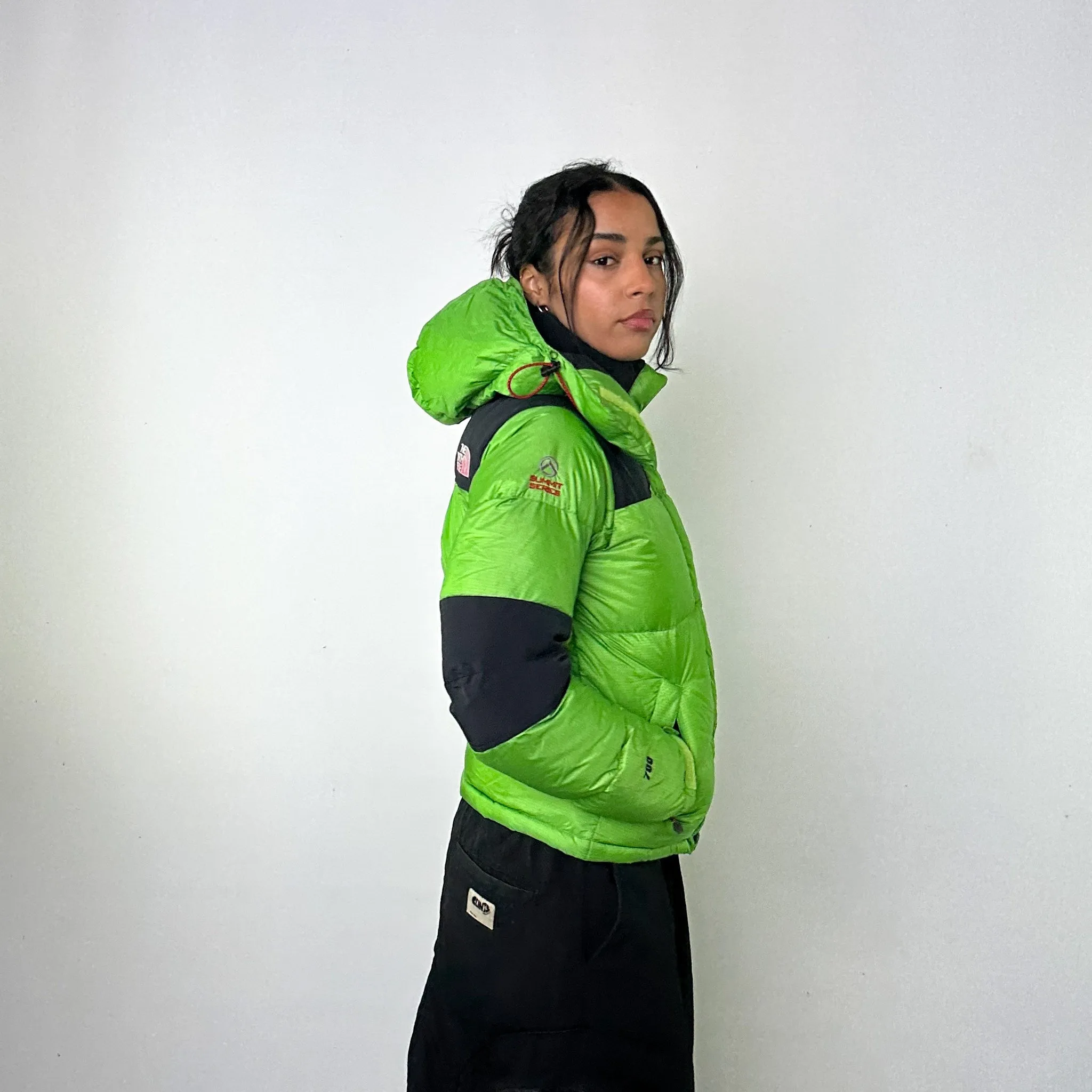 Green 90s The North Face 700 Summit Series Baltoro Puffer Jacket Coat (M)