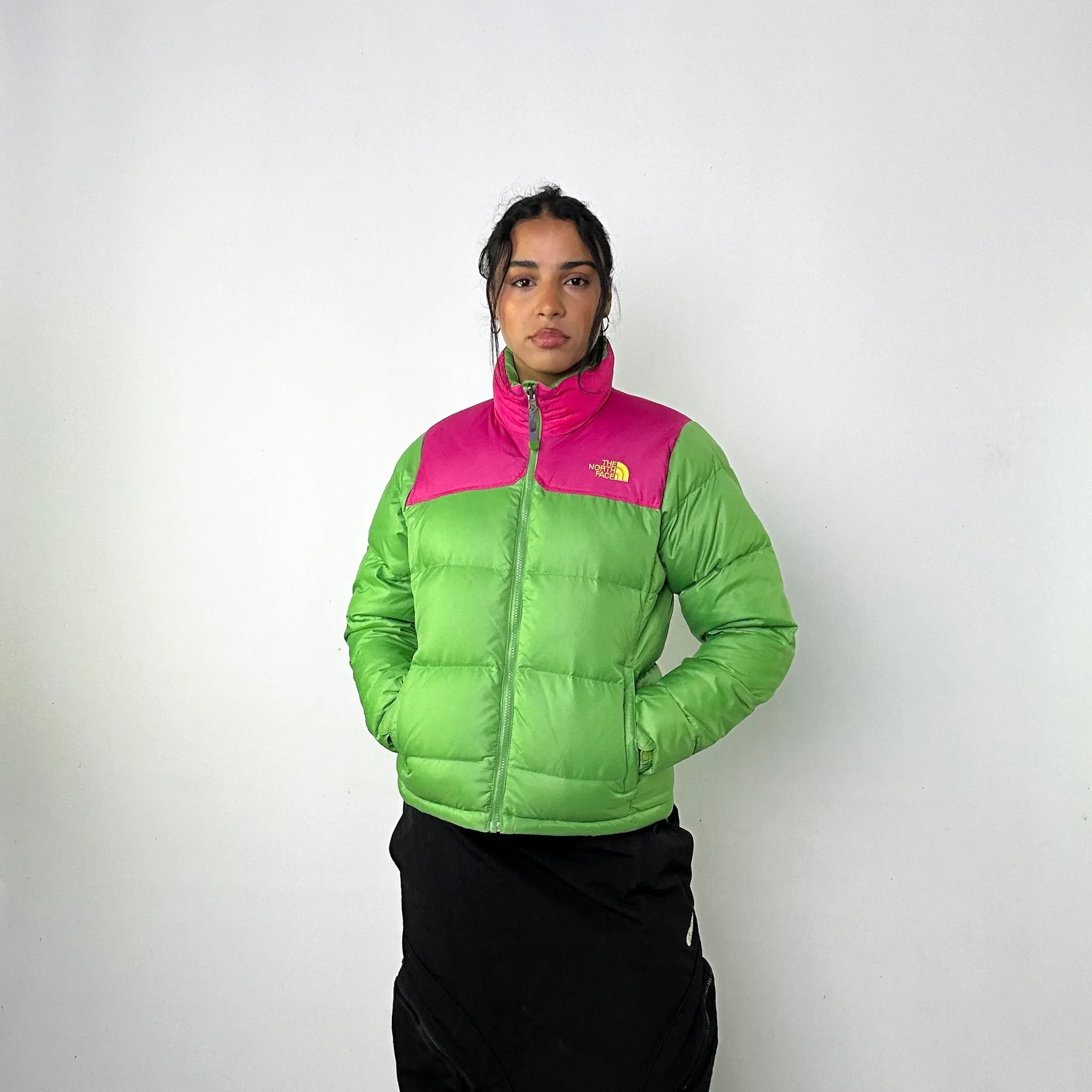 Green y2ks The North Face 700 Series Nuptse Puffer Jacket Coat (S)