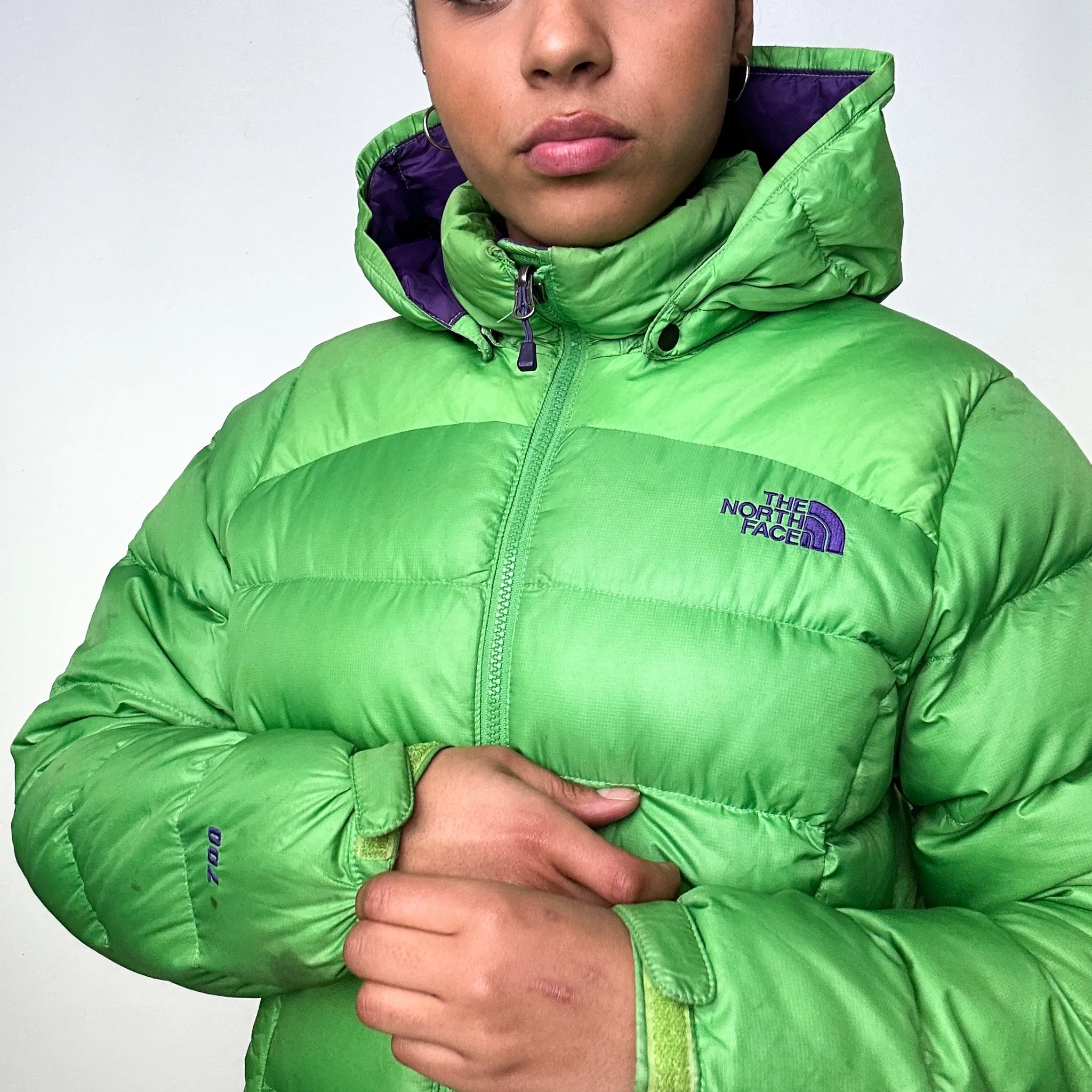 Green y2ks The North Face 700 Series Puffer Jacket Coat (L)