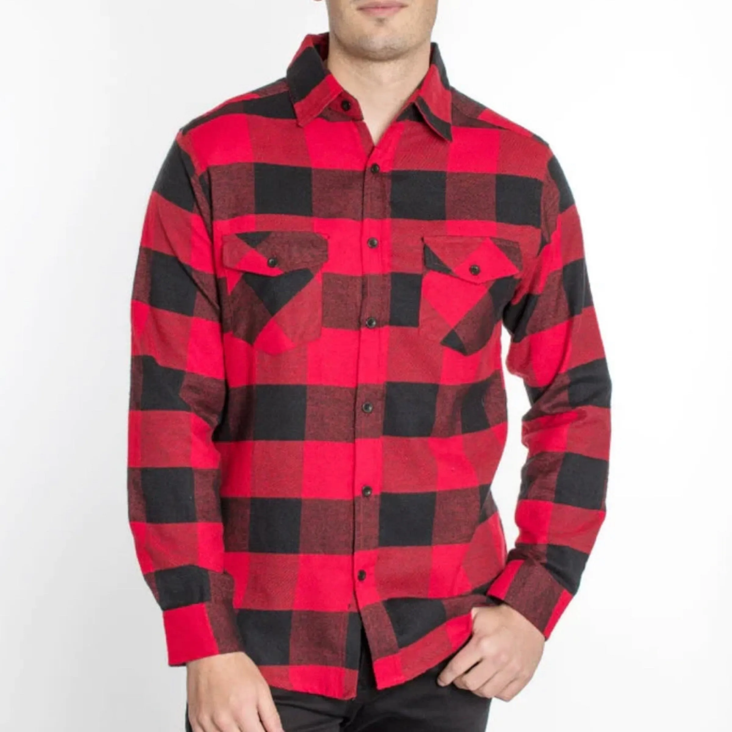 Hawks Bay Flannel Red/Black