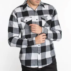 Hawks Bay Flannel White\Black